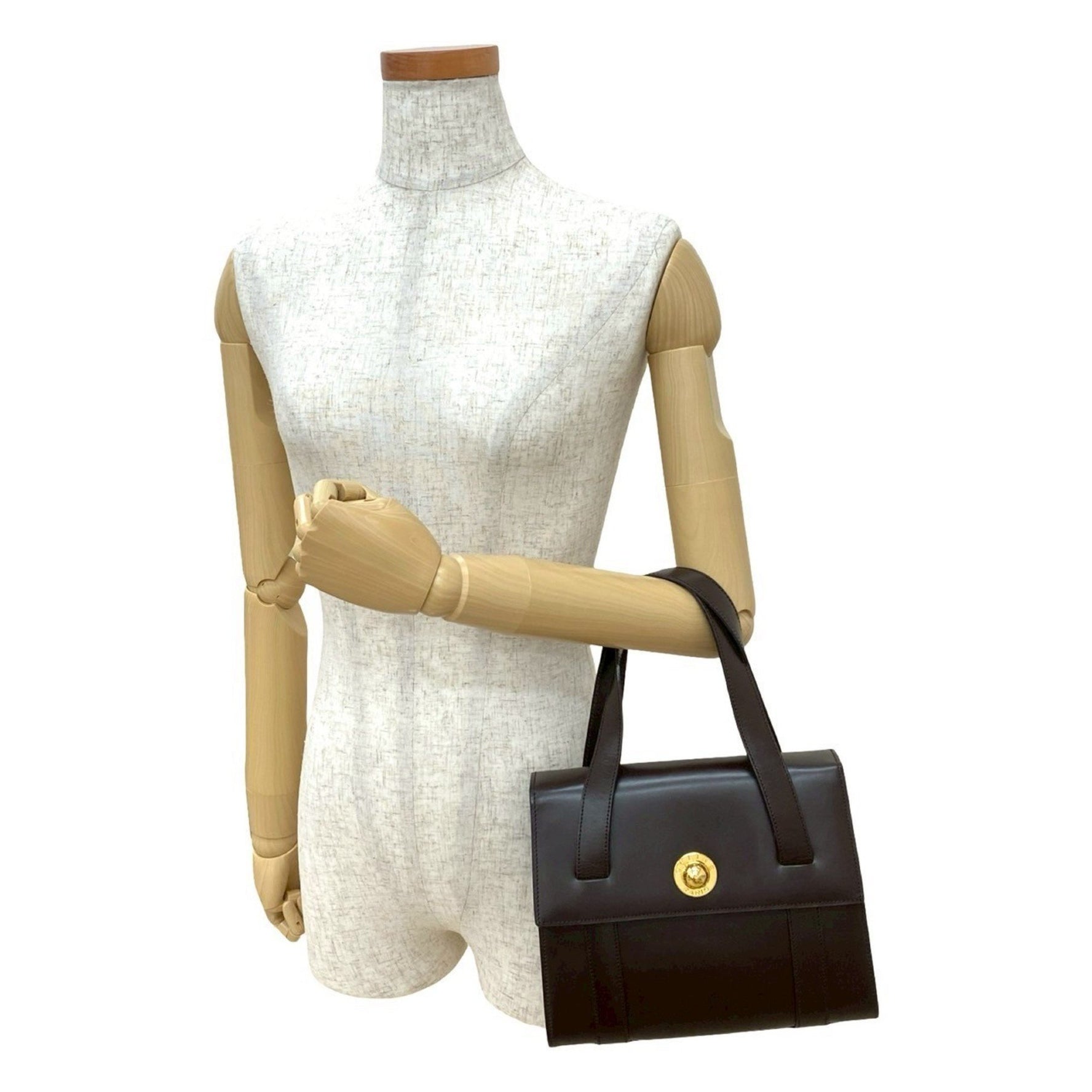 CELINE Star Ball Leather Handbag/Mini Tote Bag