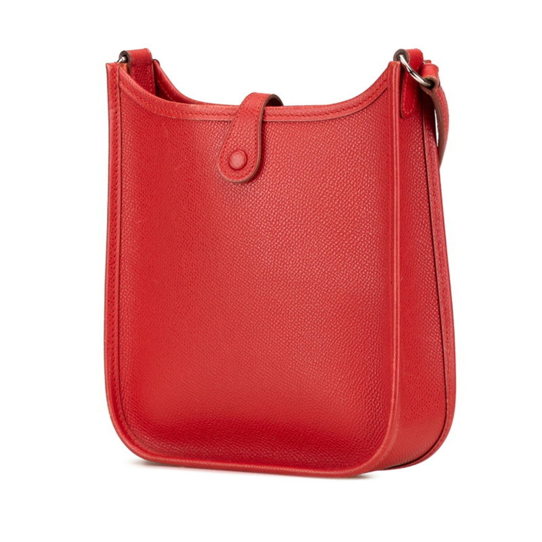 Hermes Evelyn TPM Shoulder Bag Red Epsom Leather