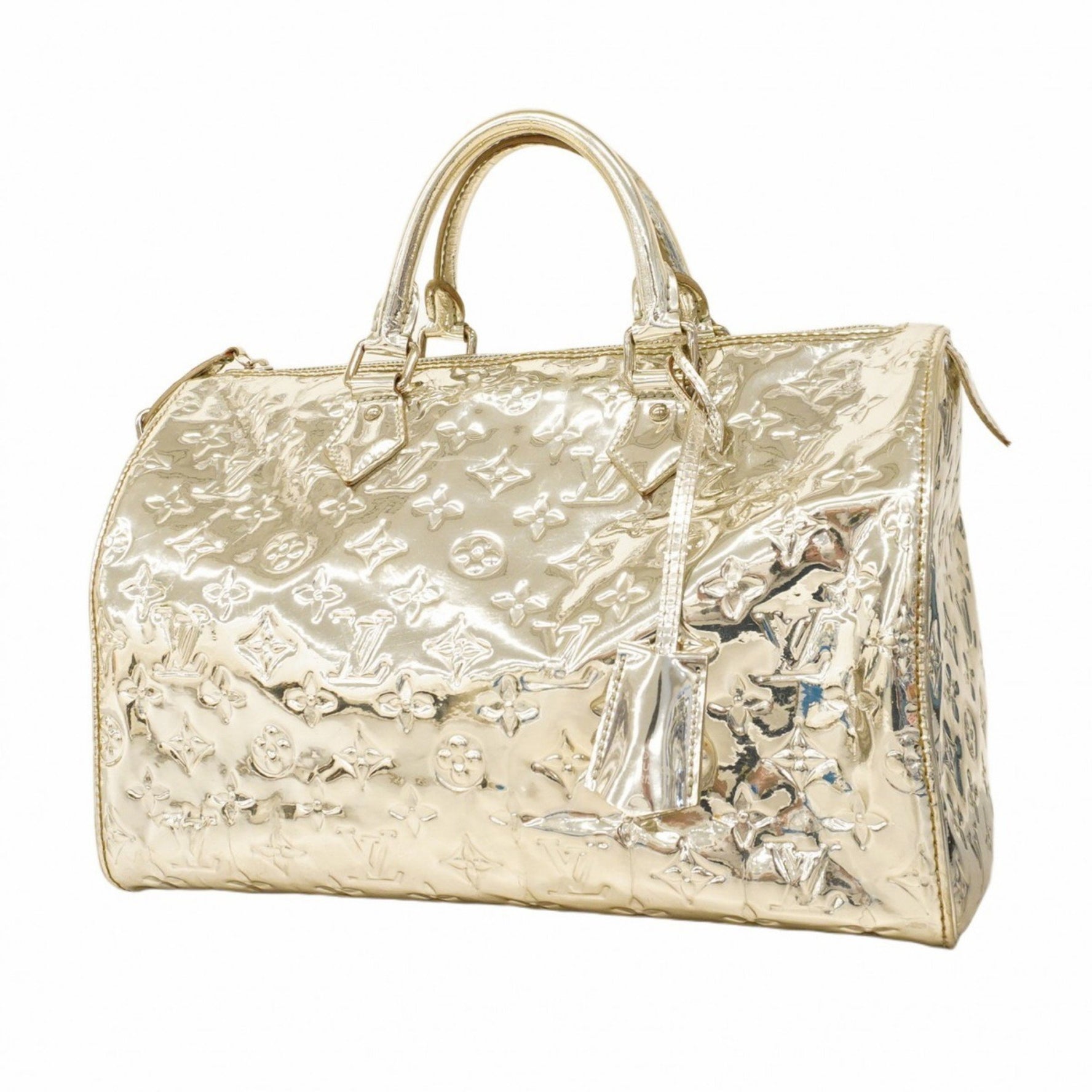Louis Vuitton Monogram Miroir Speedy 30 Handbag Argent Women's