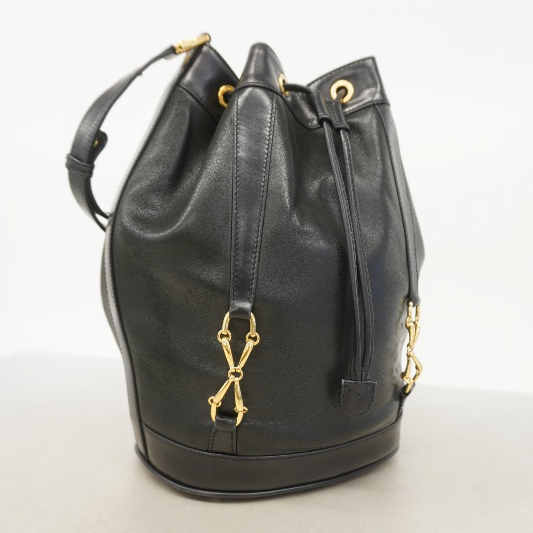 Gucci Shoulder Bag, Old 001 781 1583, Leather, Black, Women's