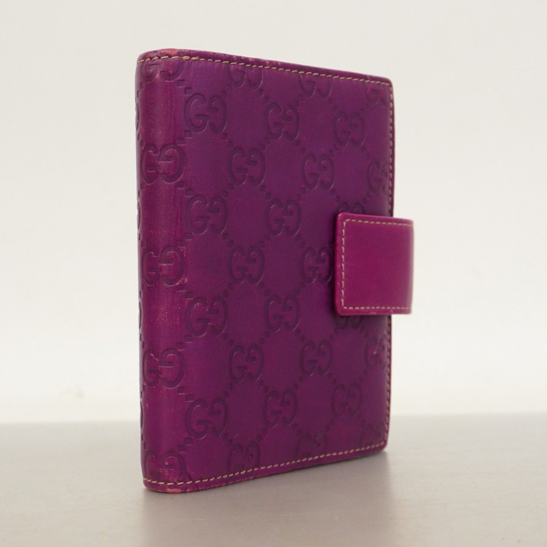 Gucci Guccissima Leather Notebook Cover in Purple Champagne for Women