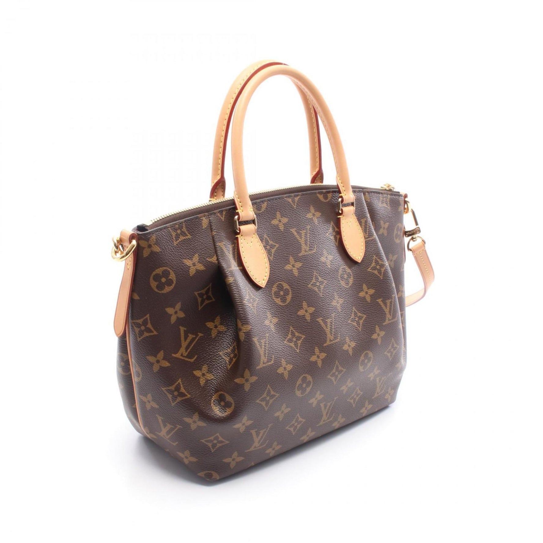 Louis Vuitton Turen PM Handbag, Coated Canvas and Leather, Monogram