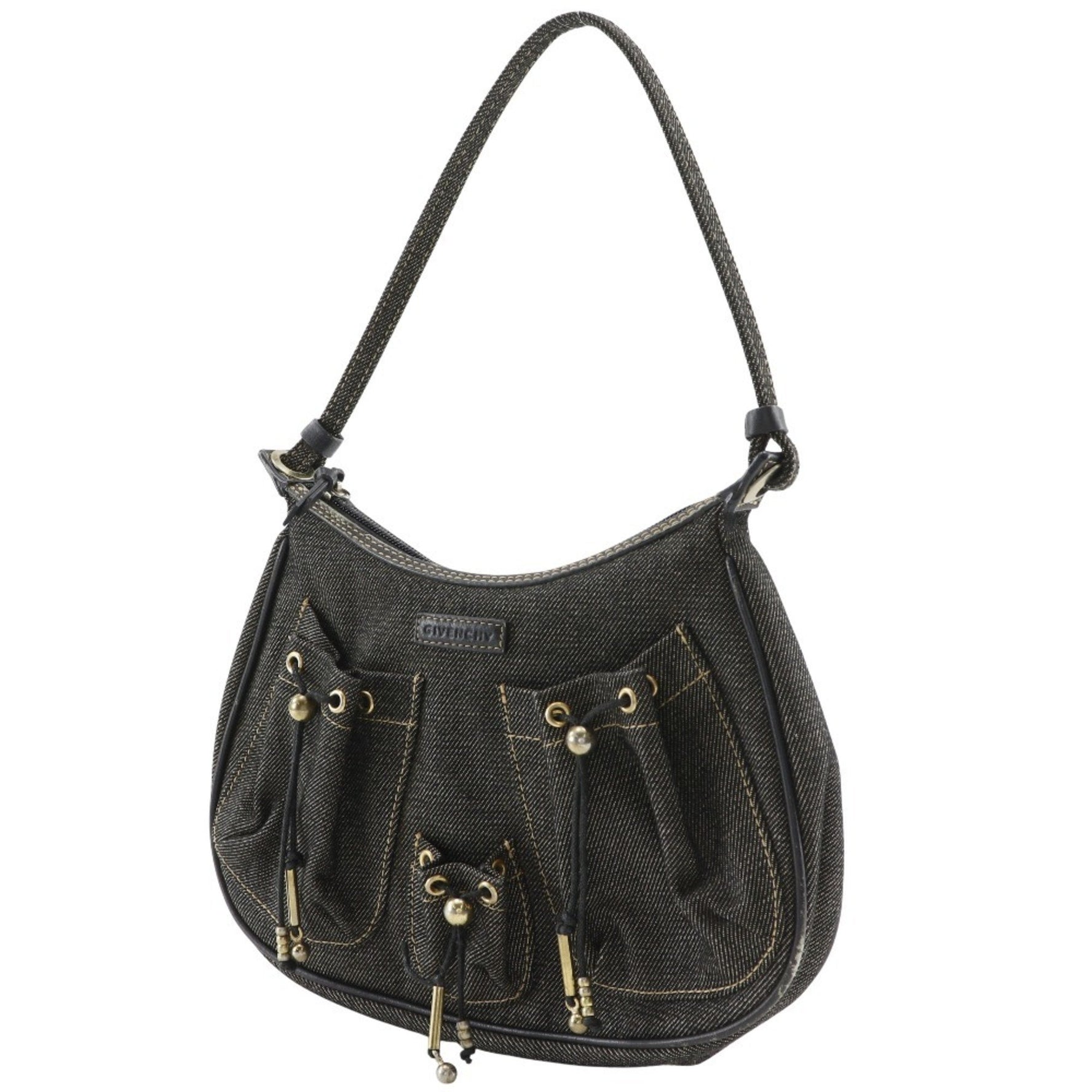 Givenchy Accessory Pouch Shoulder Bag in Blue Denim