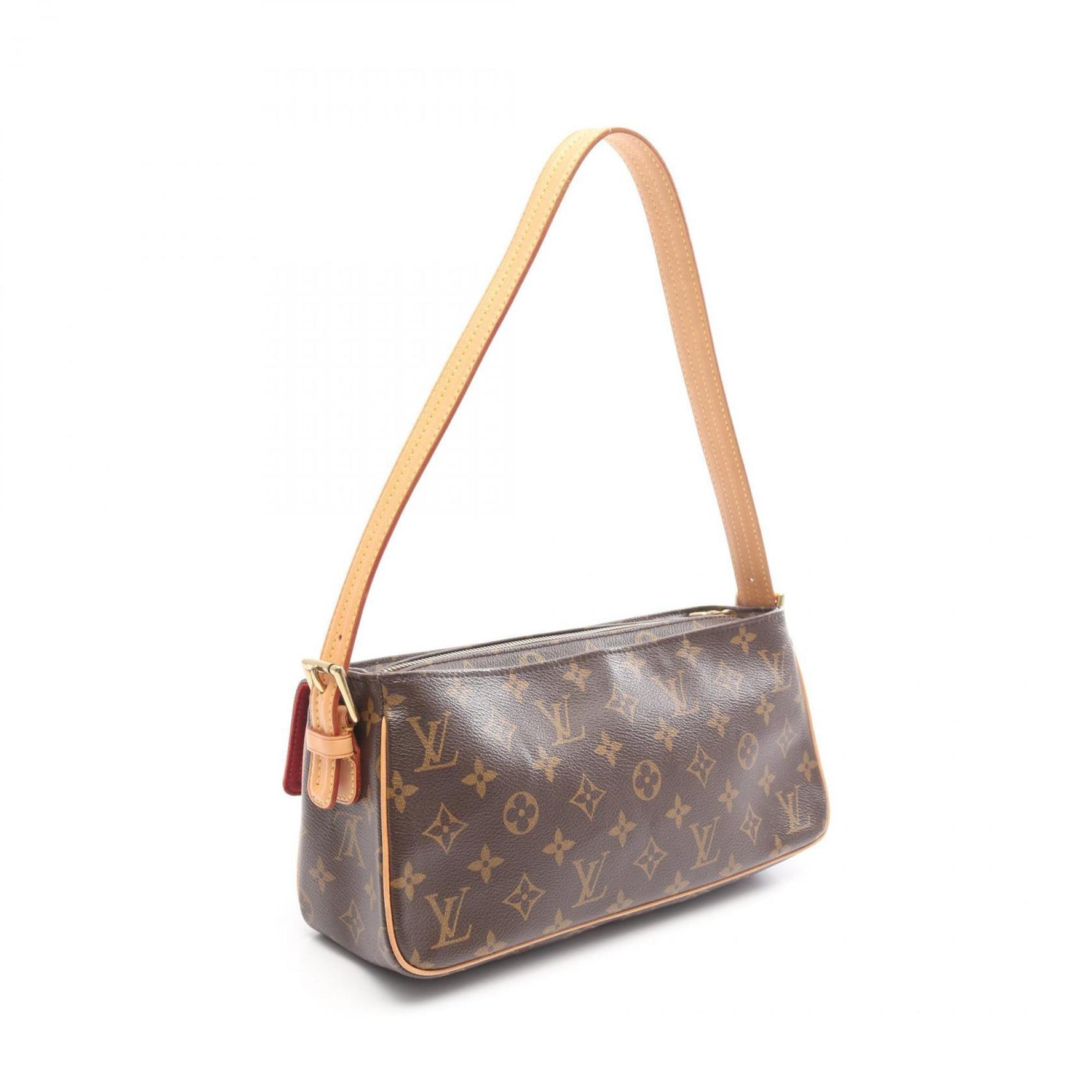 Louis Vuitton Viva Cite MM Shoulder Bag in Coated Canvas and Leather with Monogram Design, Brown