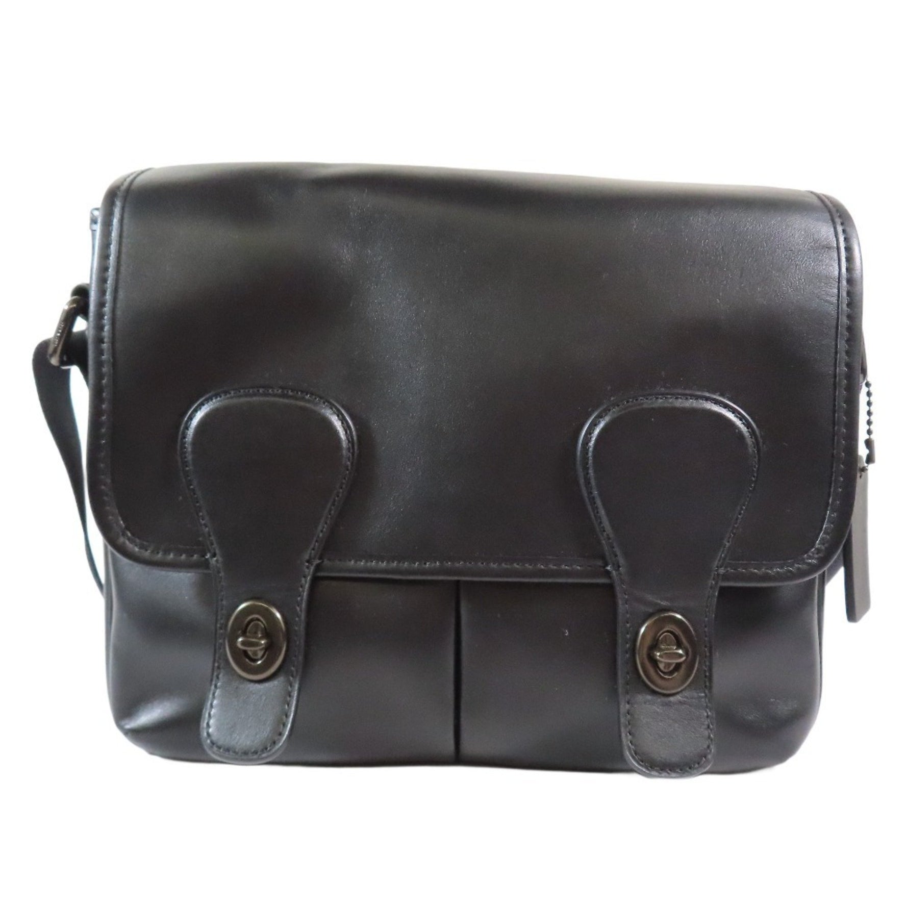 COACH Heritage Map Bag, Shoulder/Crossbody Leather Men's/Women's