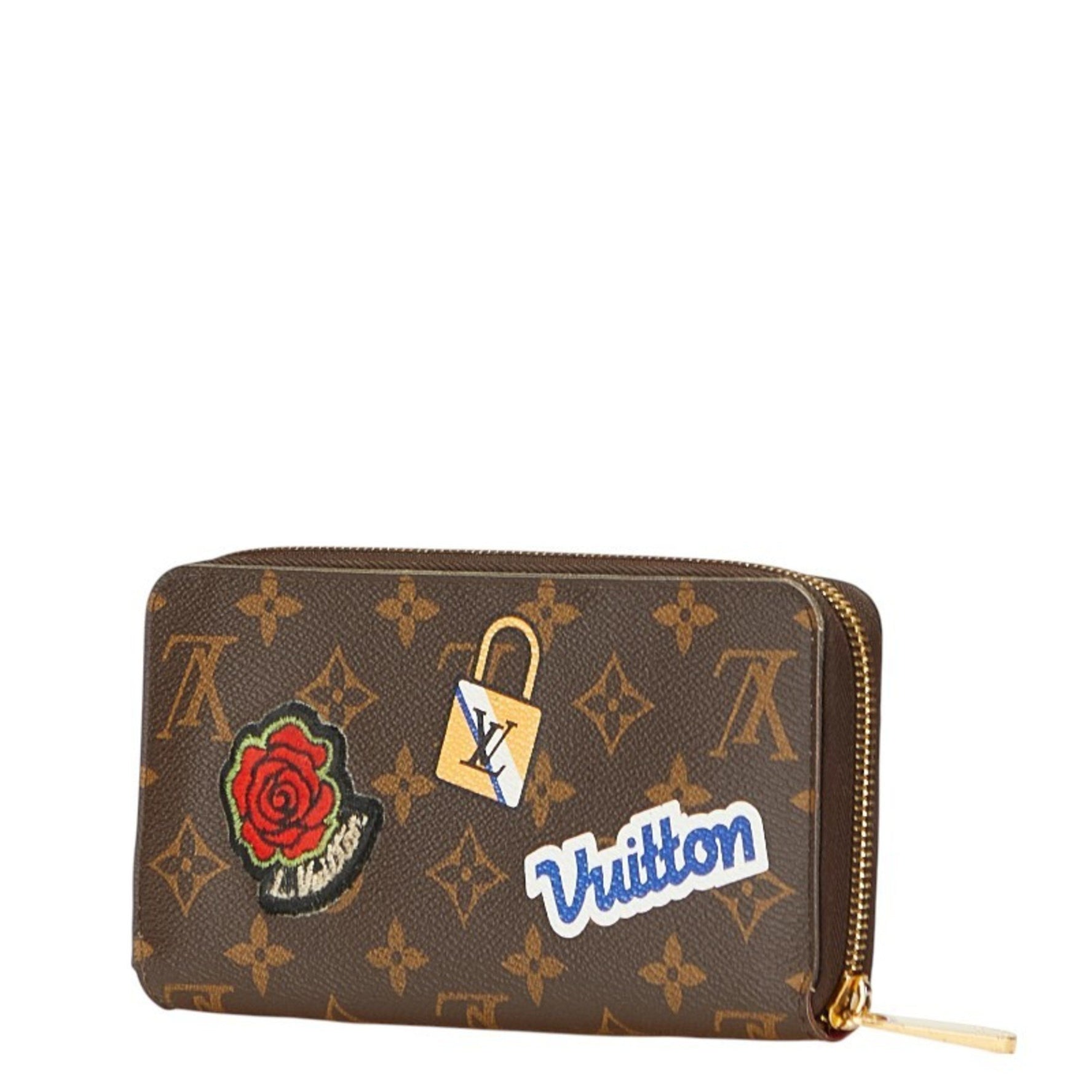 Louis Vuitton LV Stories Zippy Wallet Patches Round Zipper Long LOUIS VUITTON