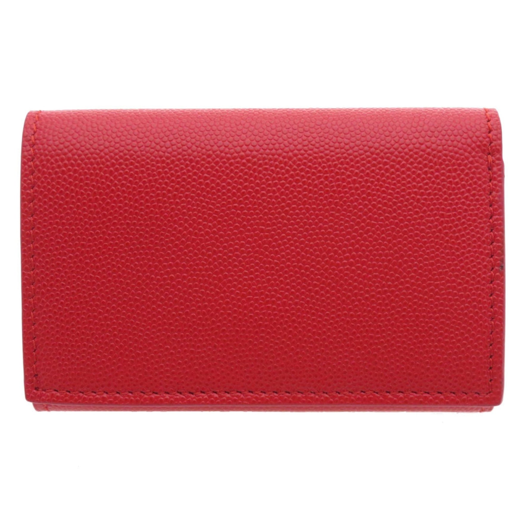 Burberry metal fittings tri-fold bi-fold wallet calfskin women's