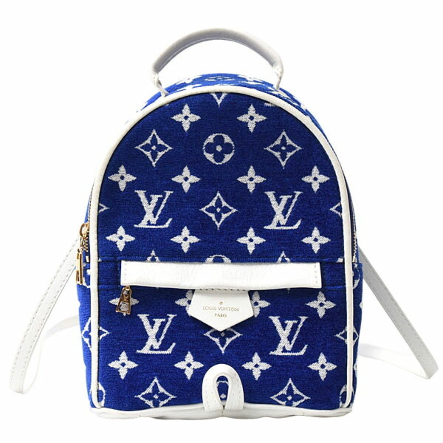 Louis Vuitton Palm Springs Mini Backpack in Monogram Jacquard Velvet and Leather