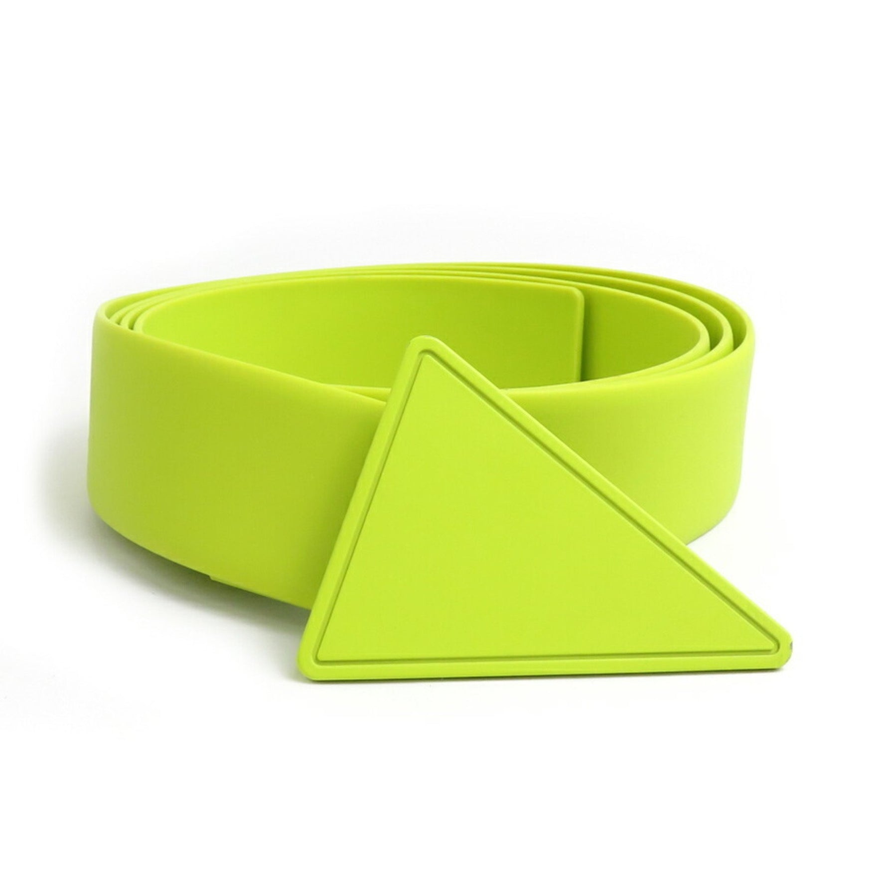 BOTTEGA VENETA Belt Silicone Yellow Green Men's