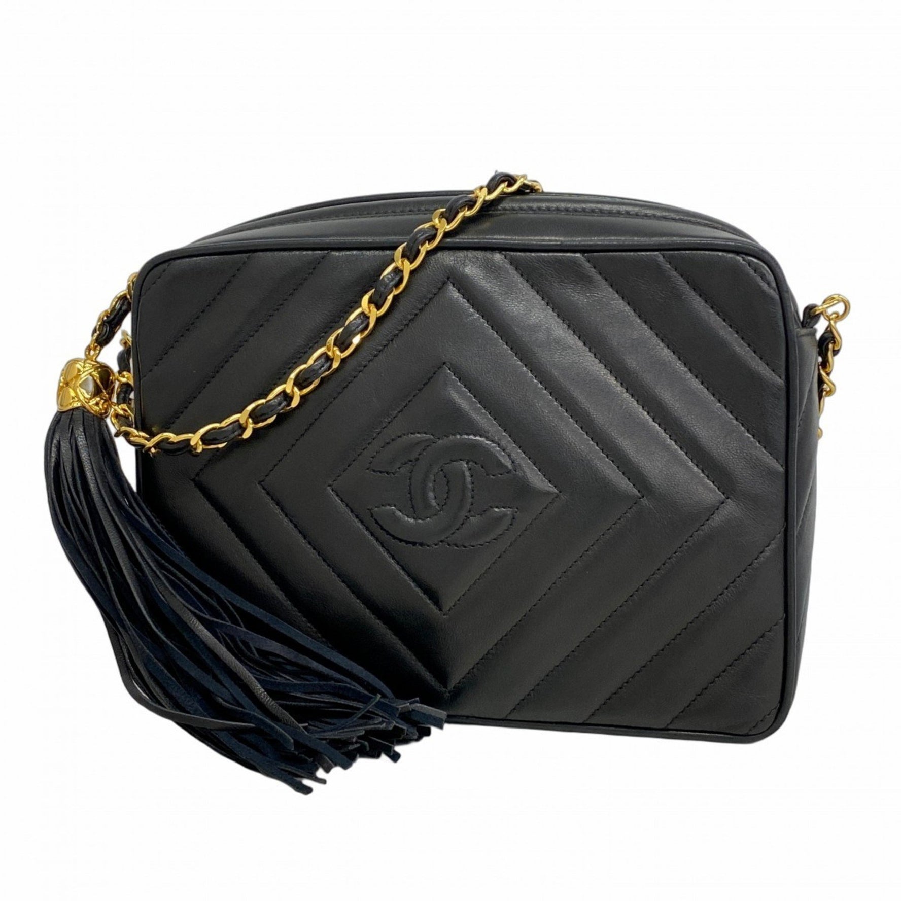 Chanel Shoulder Bag with Matelasse Chain Bag, Lambskin