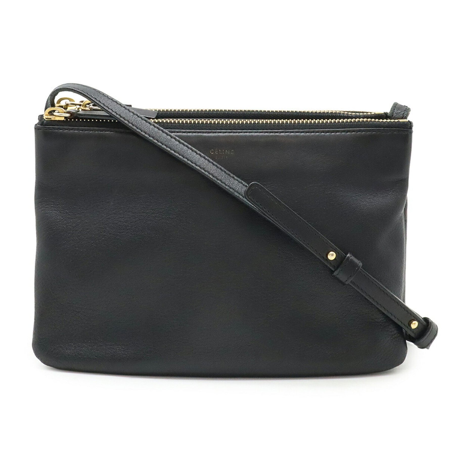 CELINE Trio Small Shoulder Bag/Pouch in Leather