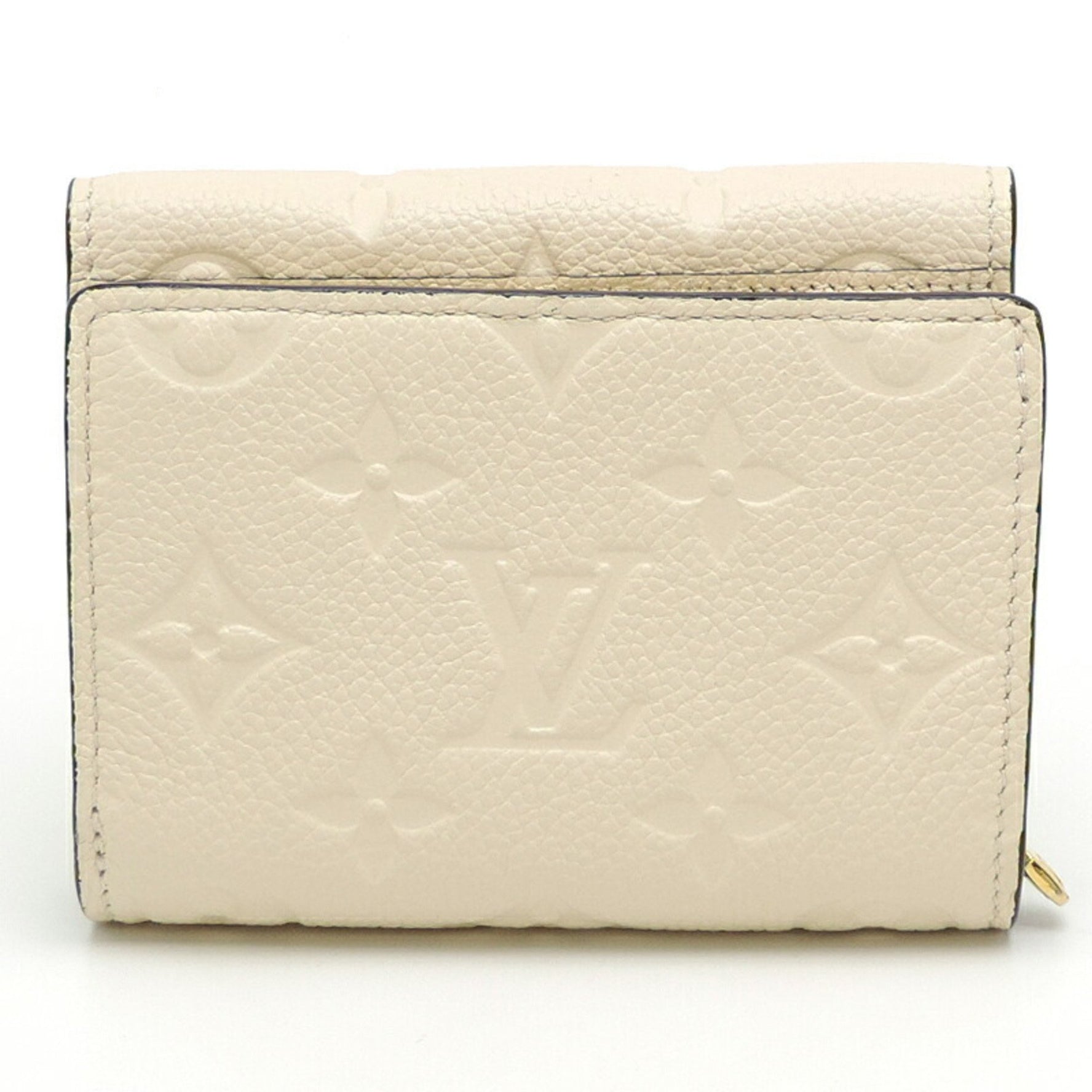 Louis Vuitton Portefeuille Metis Compact Women's Tri-fold Wallet M81071 Monogram Empreinte Crème (White)