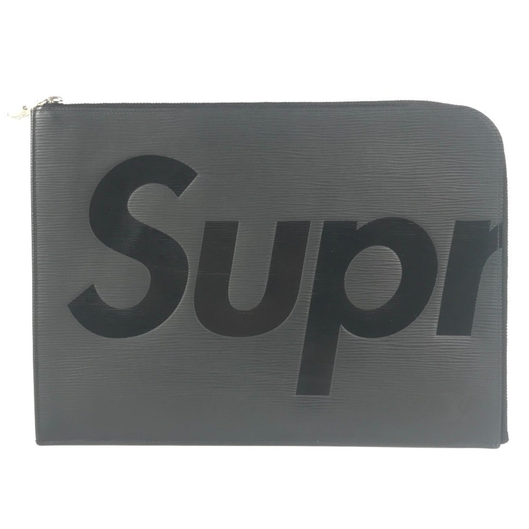 LOUIS VUITTON Epi Leather Supreme Pochette Jour GM Black Clutch Bag, Noir