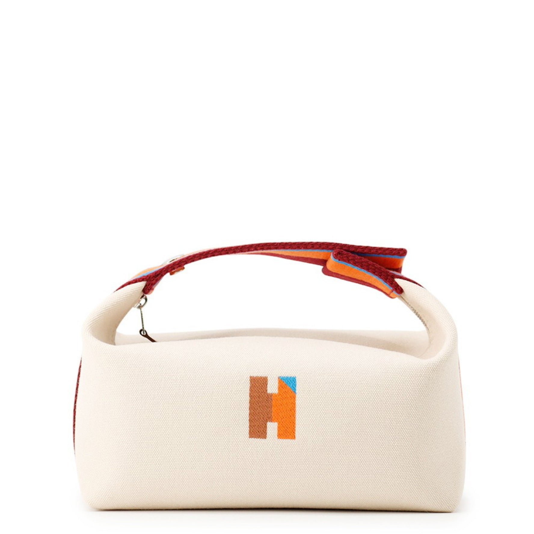 Hermes Hermès Brides à Black PM Pouch H Pavillon Natural Multicolor Canvas