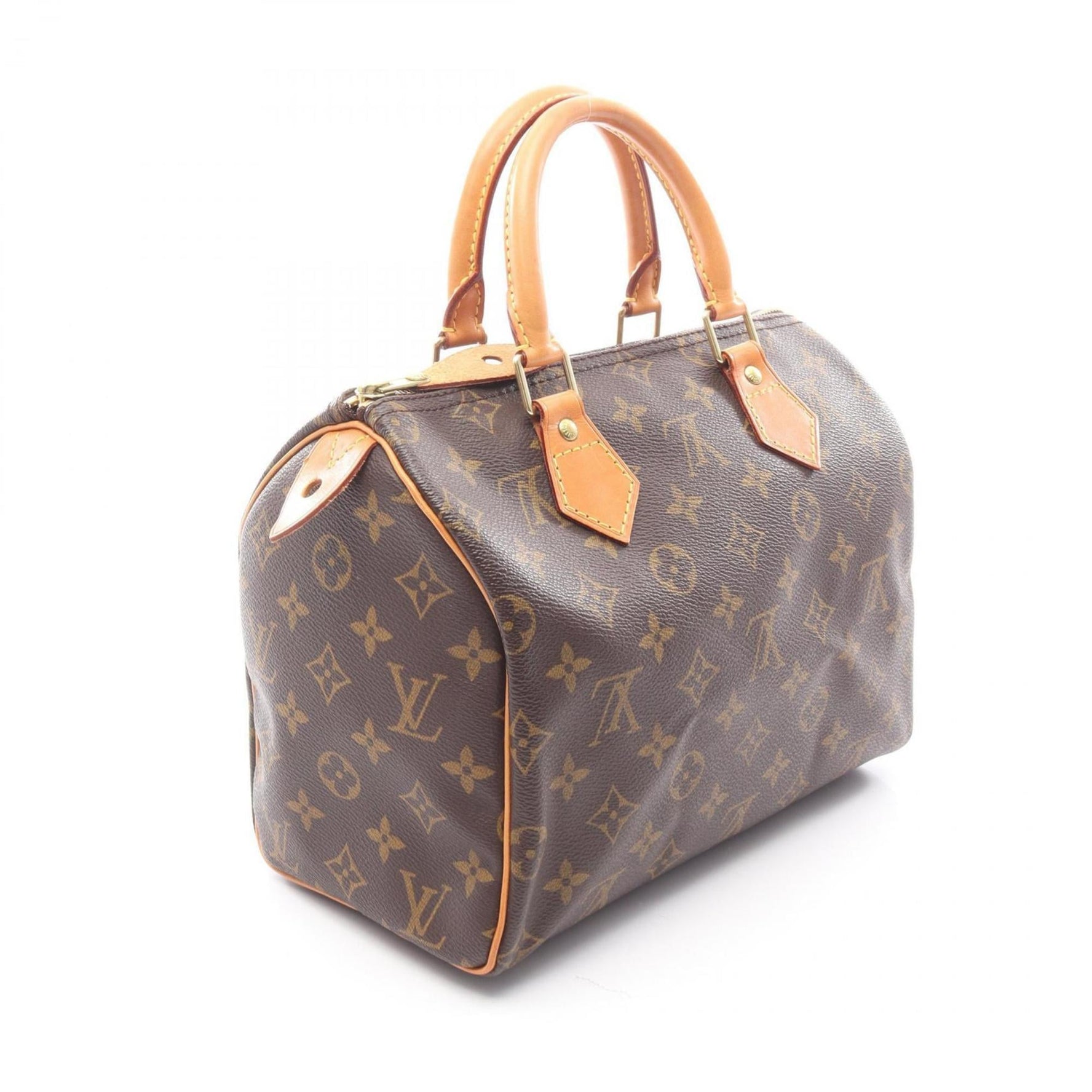 Louis Vuitton Speedy 25 Monogram Handbag, Coated Canvas and Leather