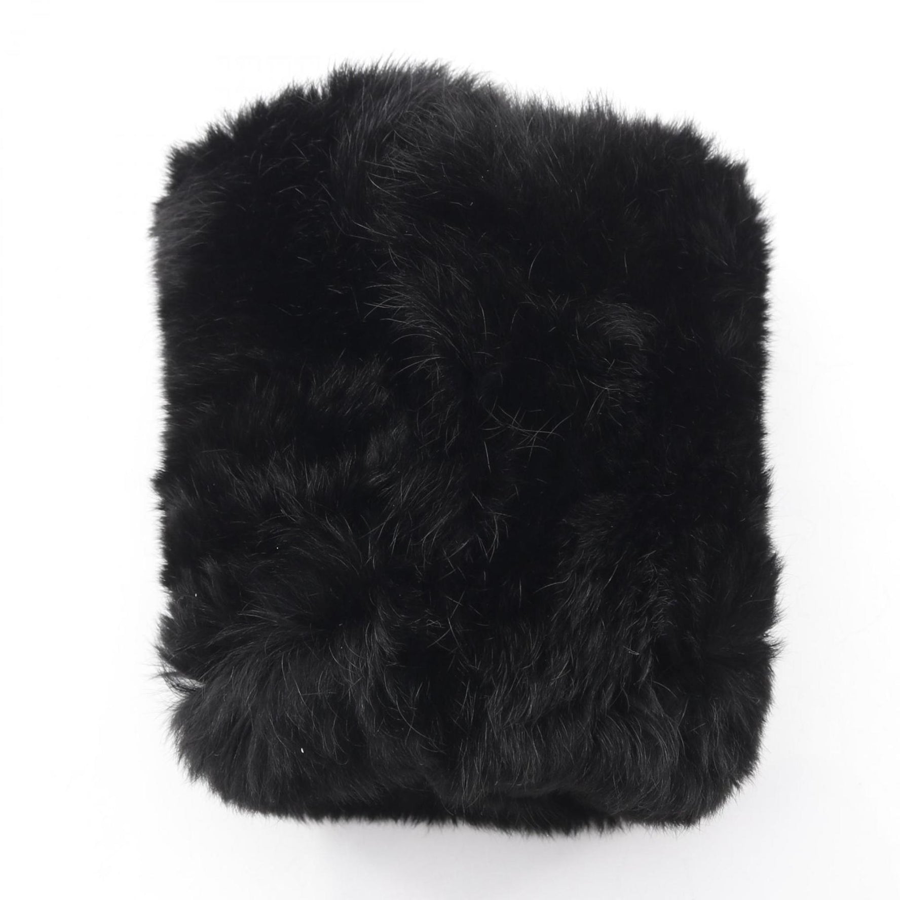 Chanel Coco Mark Gloves, Lapin, Black and White