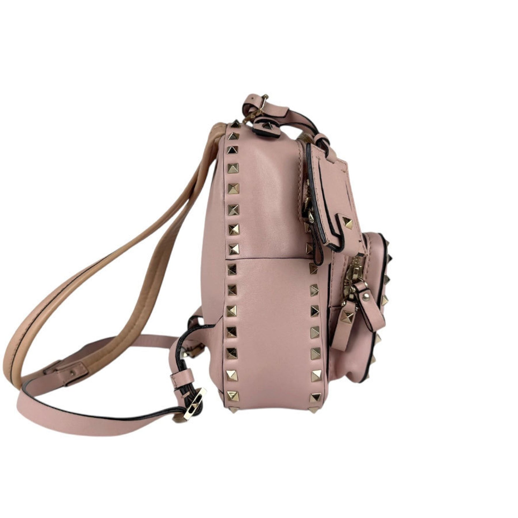 Valentino Garavani Backpack Leather Pink Women's z5184