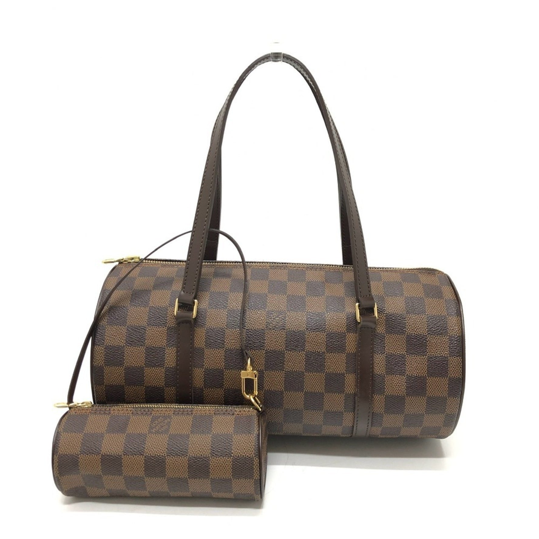 LOUIS VUITTON N51303 Damier Papillon 30 Cylindrical Tote Bag, Handbag, Canvas, Women's, Brown