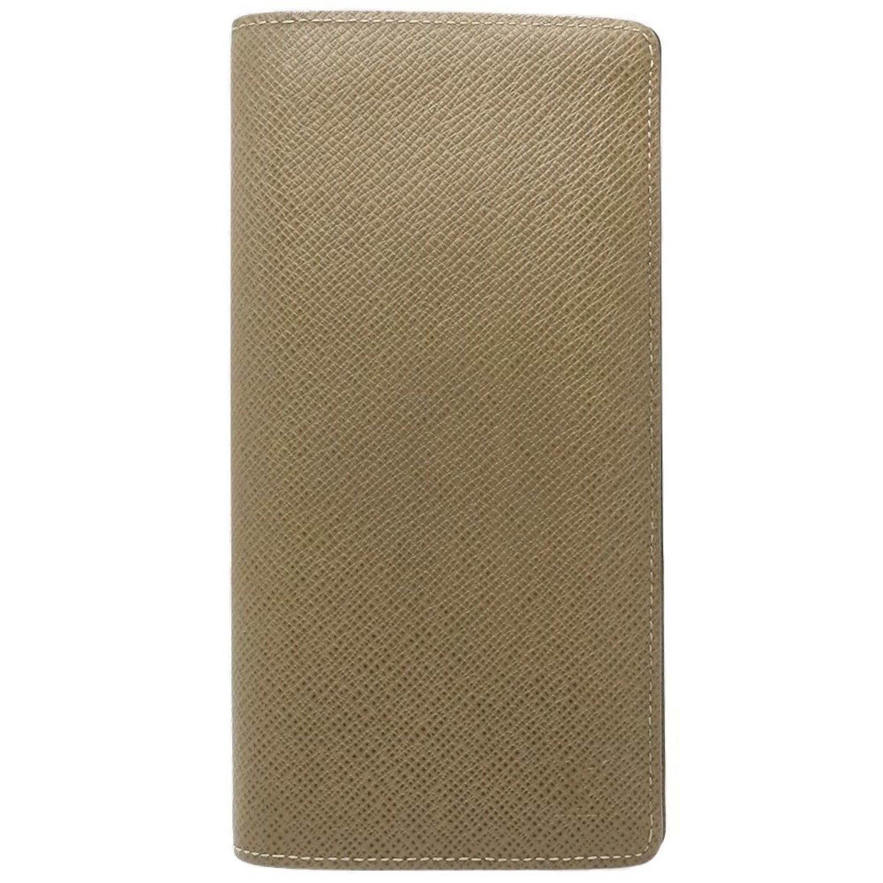 Louis Vuitton Taiga Long Wallet Portefeuille Brazza Urla (Khaki)