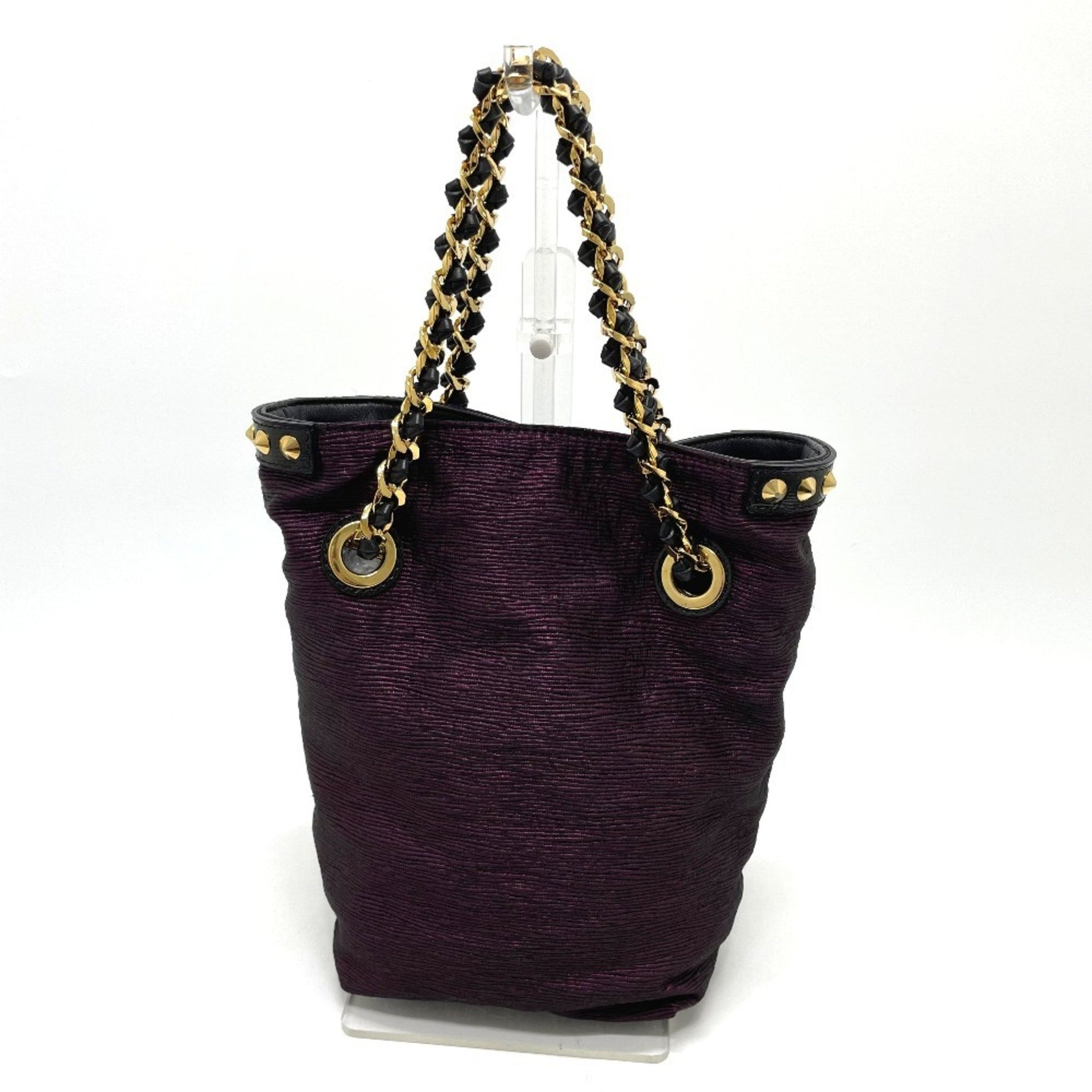 Louis Vuitton NeoNoe Double Gesture Tote Bag with Chain Accessory, Canvas/Leather, Purple/Black