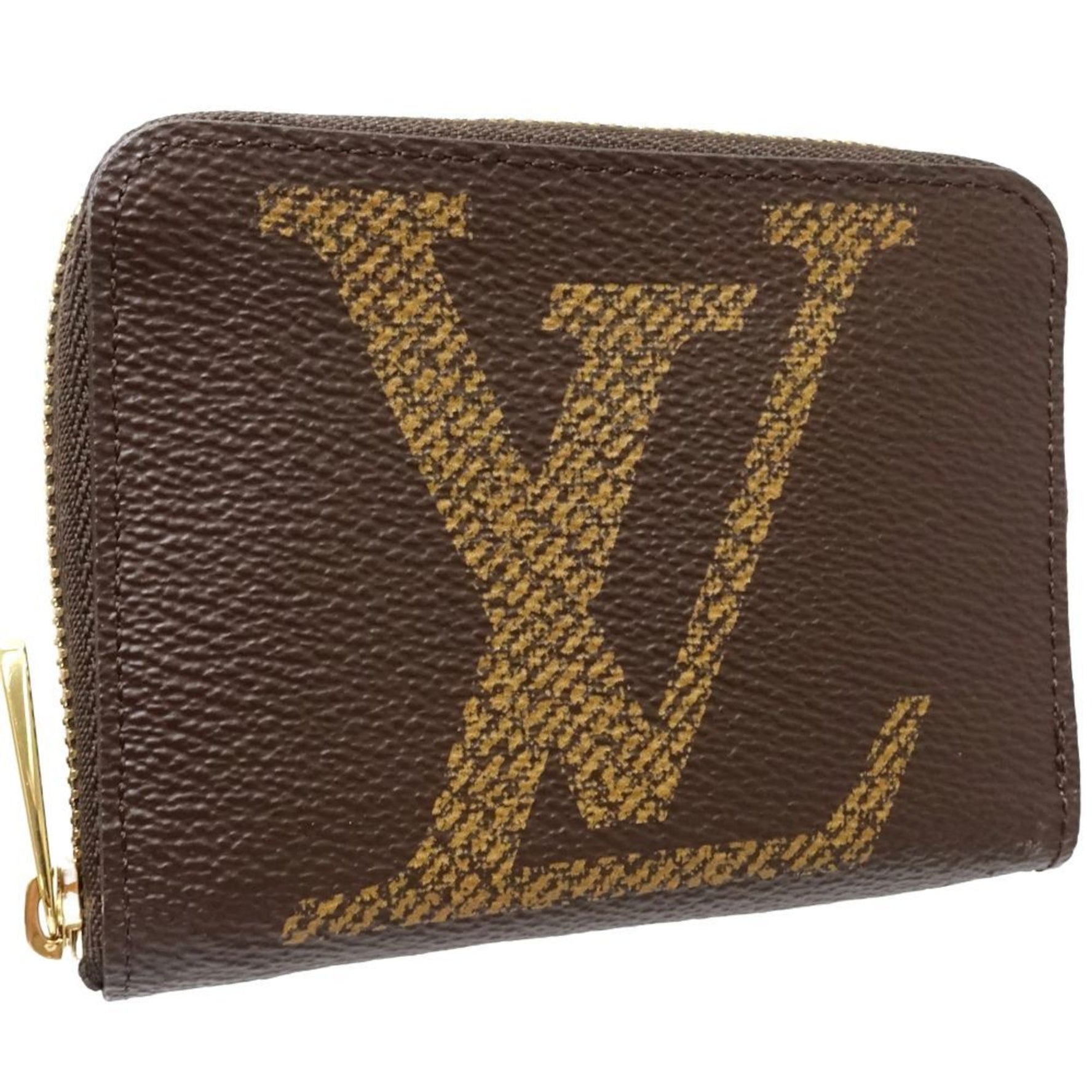 LOUIS VUITTON Louis Vuitton Wallet/Coin Case M69354 Zipper Coin Purse Monogram Giant Reverse Brown