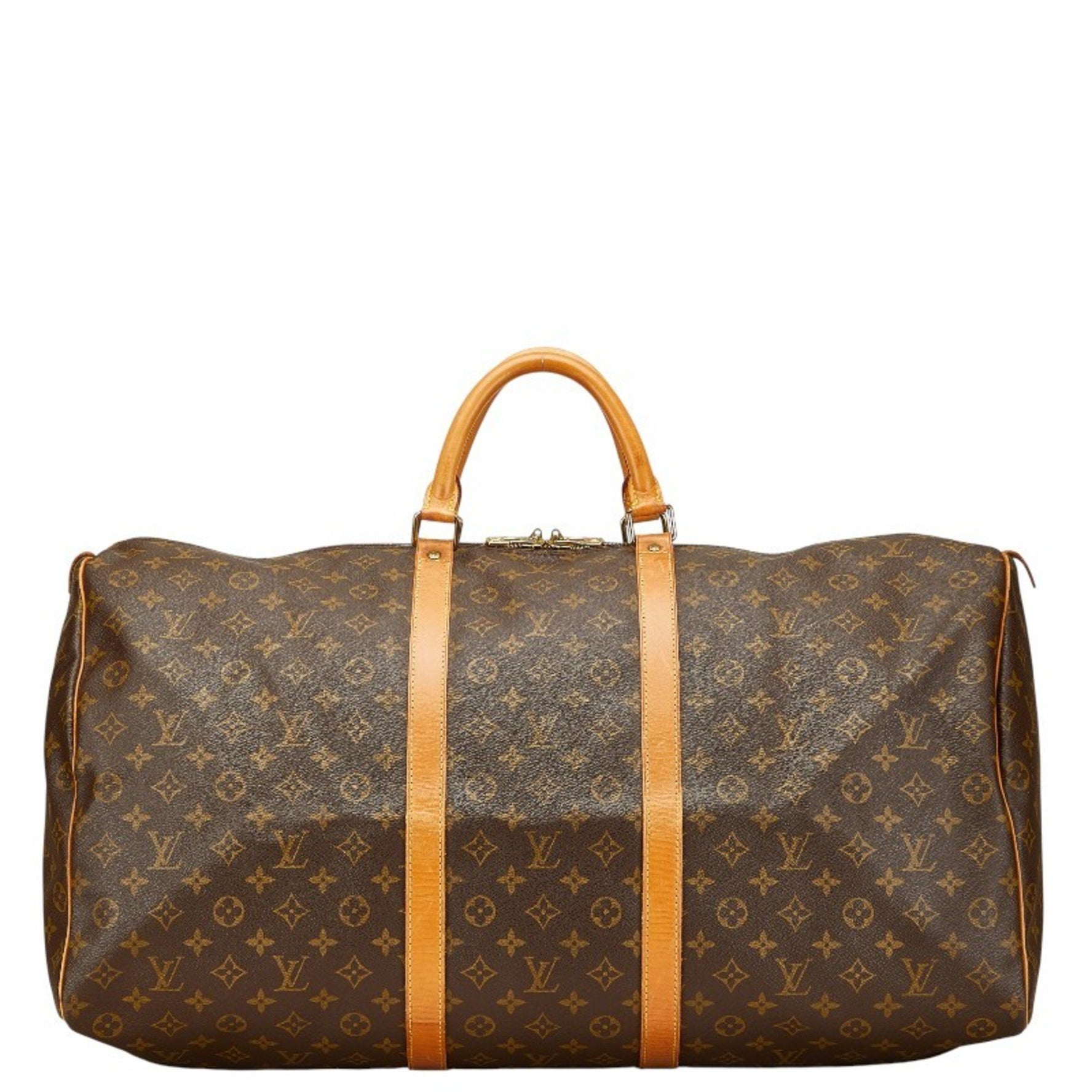 Louis Vuitton Monogram Keepall 60 Boston Bag/Travel Bag Leather LOUIS VUITTON