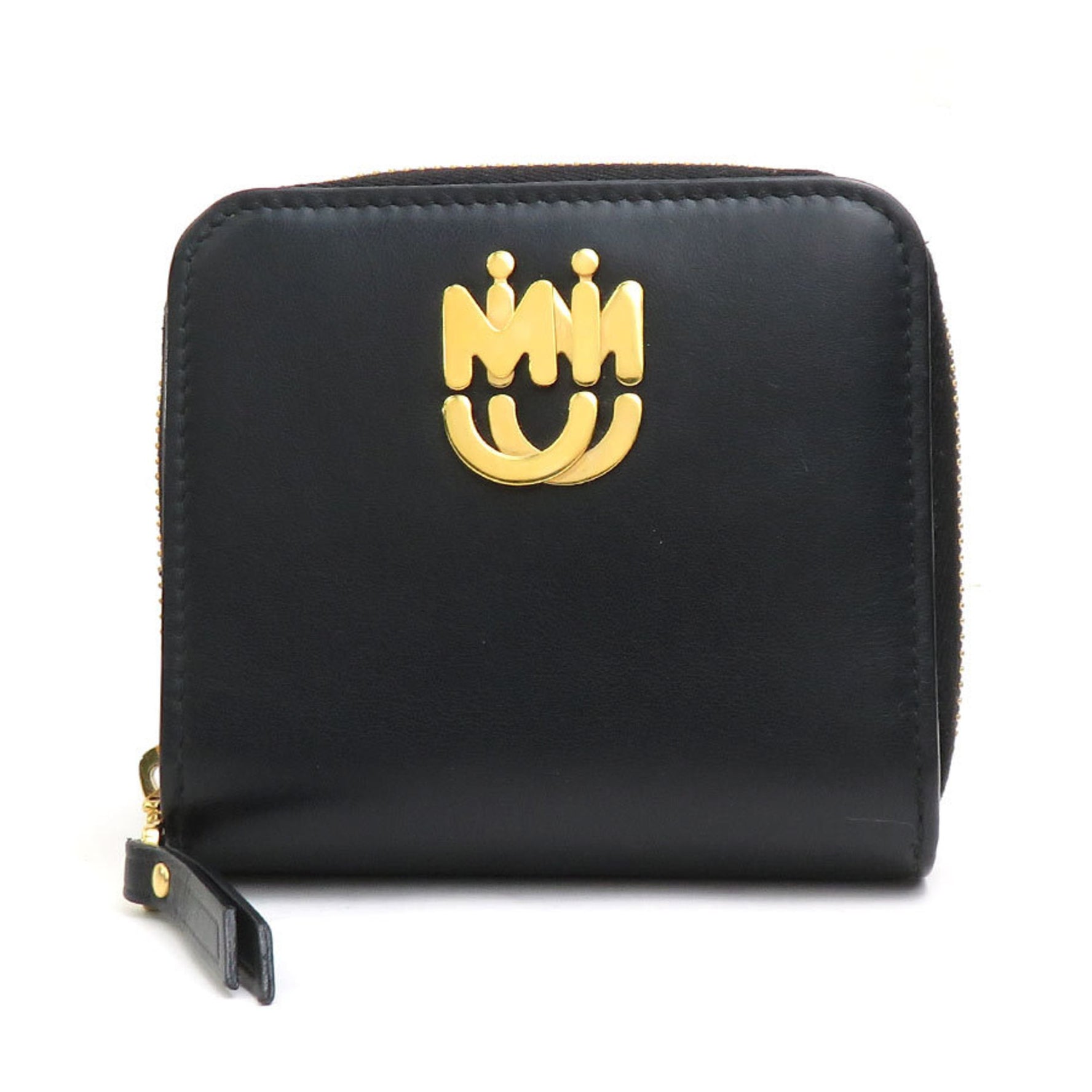 Miu Miu Miu MIUMIU Bi-fold Wallet Leather