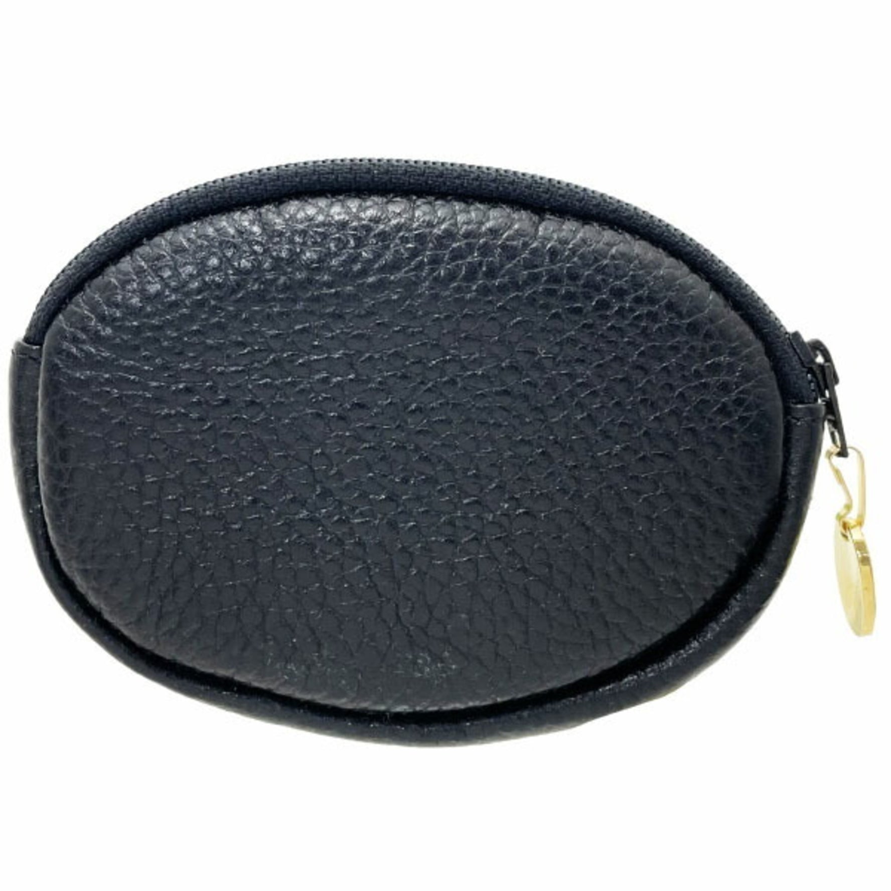 Christian Dior Coin Case Purse Leather Oval Old Classic C.Dior