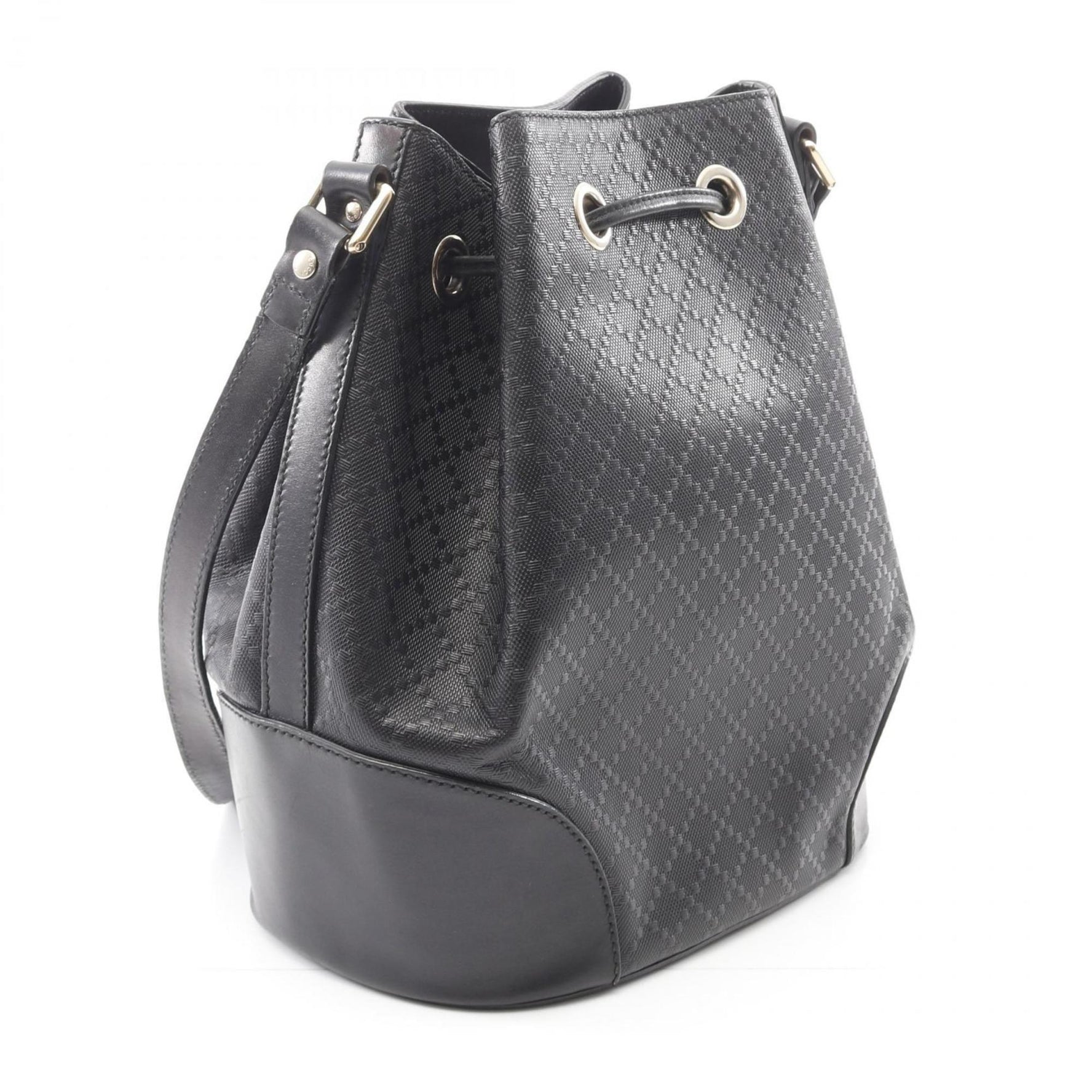 Gucci Bright Diamante Shoulder Bag in PVC-Coated Canvas and Leather
