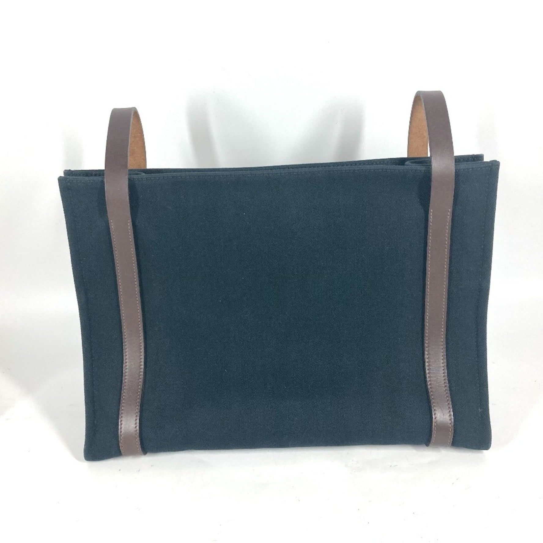 HERMES Cavallicolor Shoulder Bag Tote Canvas Men's Women's Black