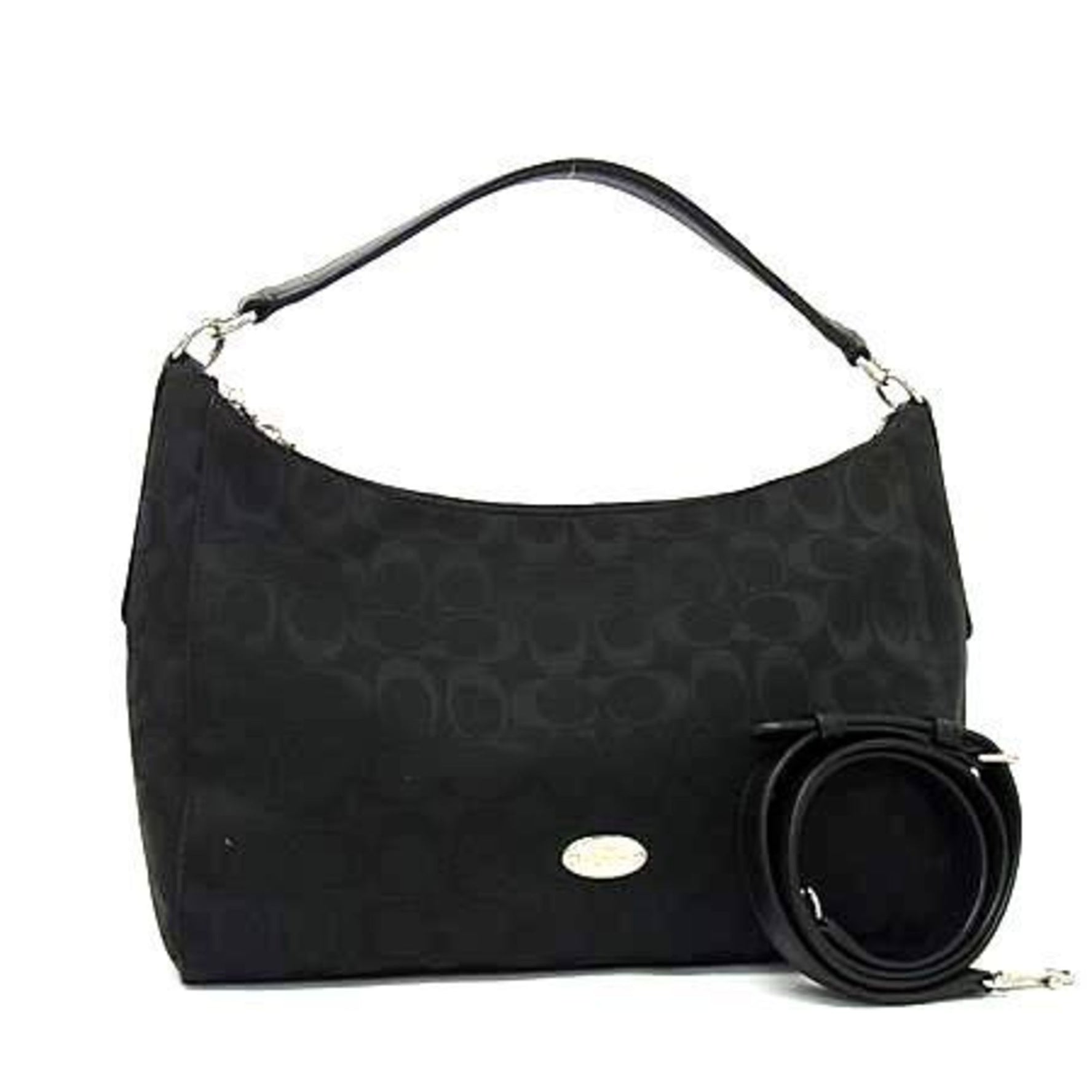 COACH Signature Shoulder Bag in Canvas and Leather