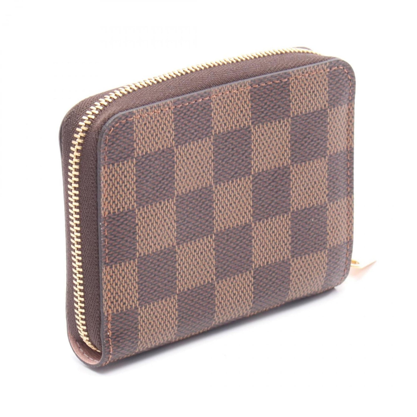 Louis Vuitton Zippy Coin Purse in Damier Ebene Rose Ballerine Leather, Brown