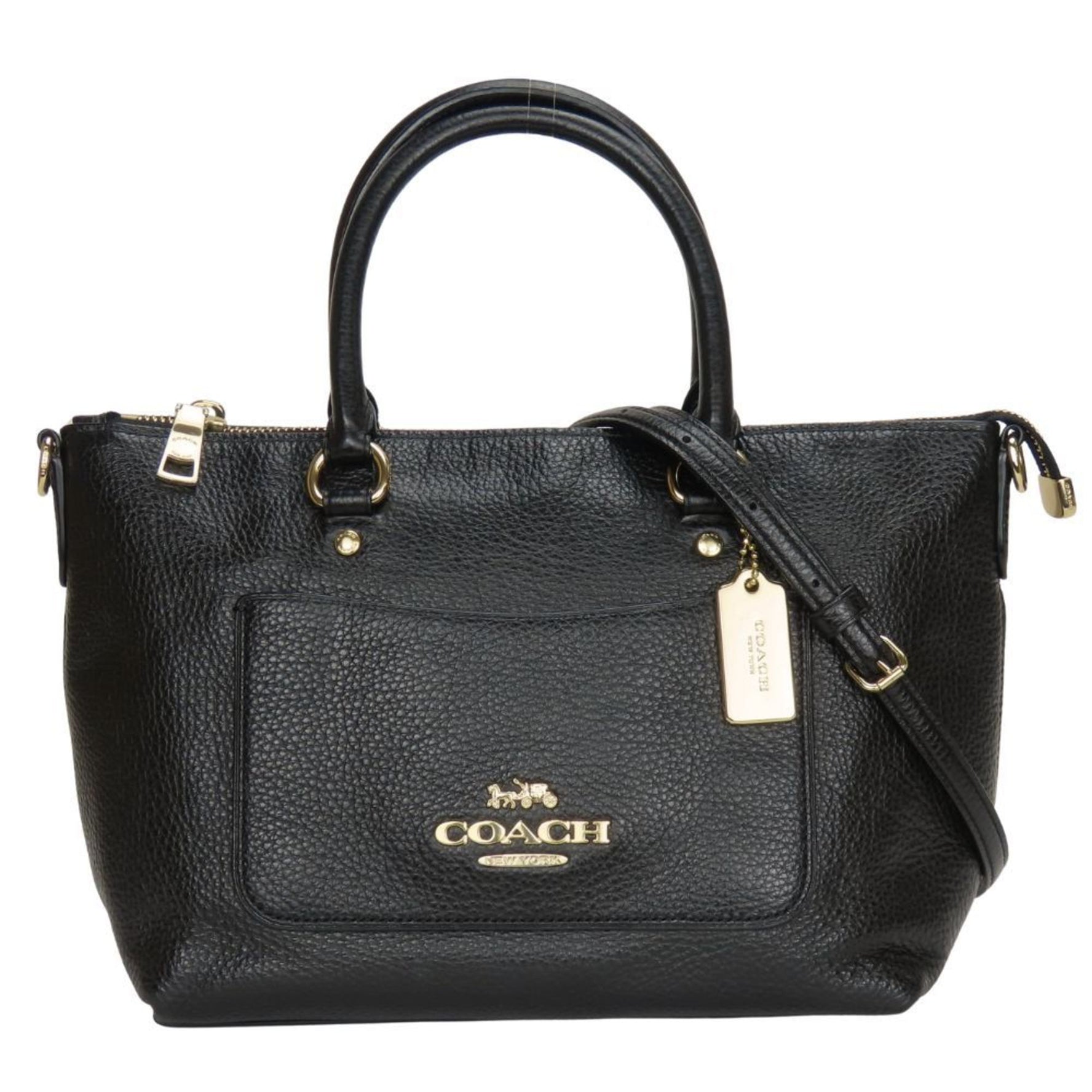 Coach handbag leather shoulder bag
