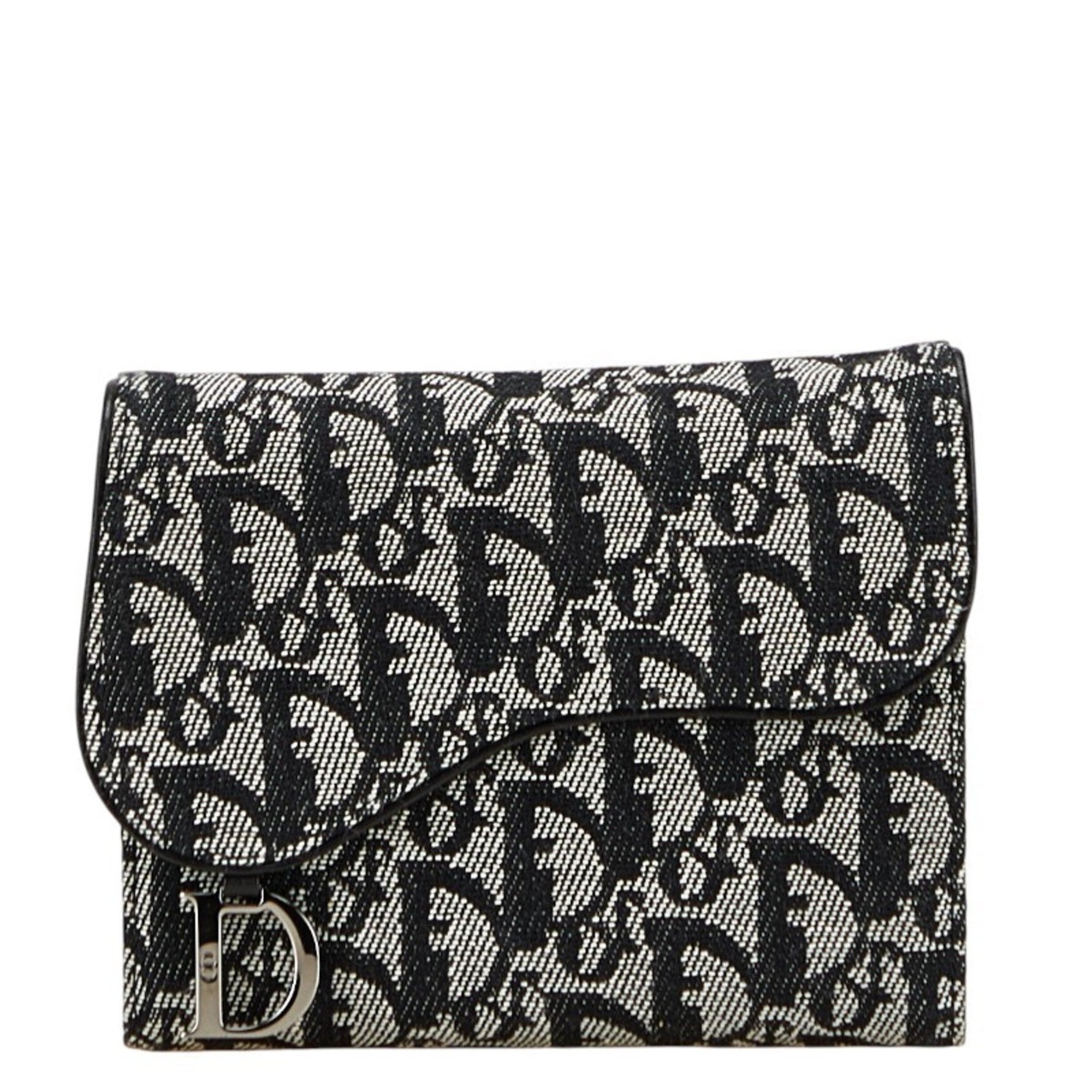 Christian Dior Dior Oblique Trotter Saddle Notebook Cover in Canvas and Leather