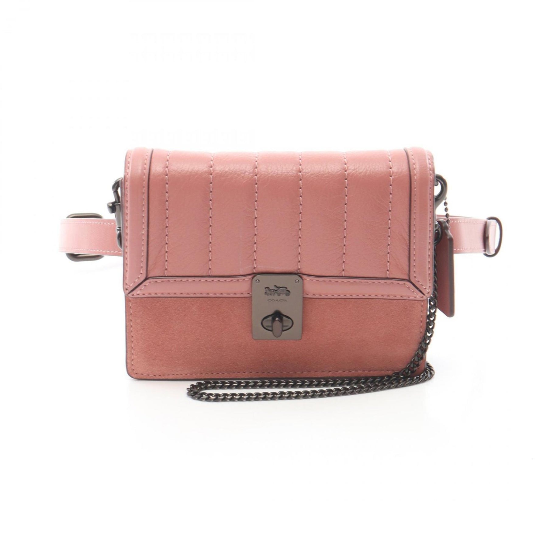 COACH Hutton Waist Bag Body Leather Suede