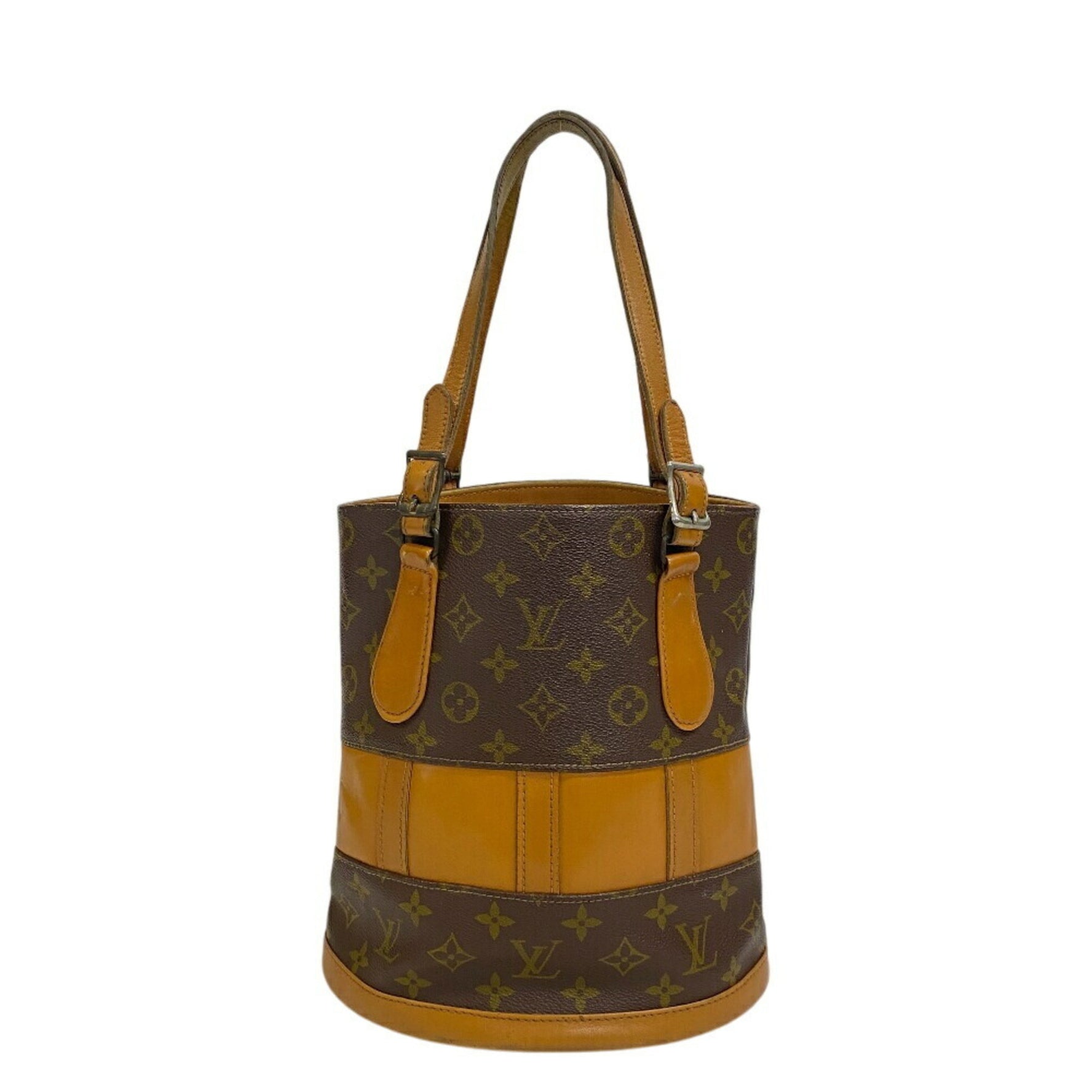 LOUIS VUITTON T42238 Bucket PM Shoulder Bag, USA Exclusive, Monogram, Women's, Brown