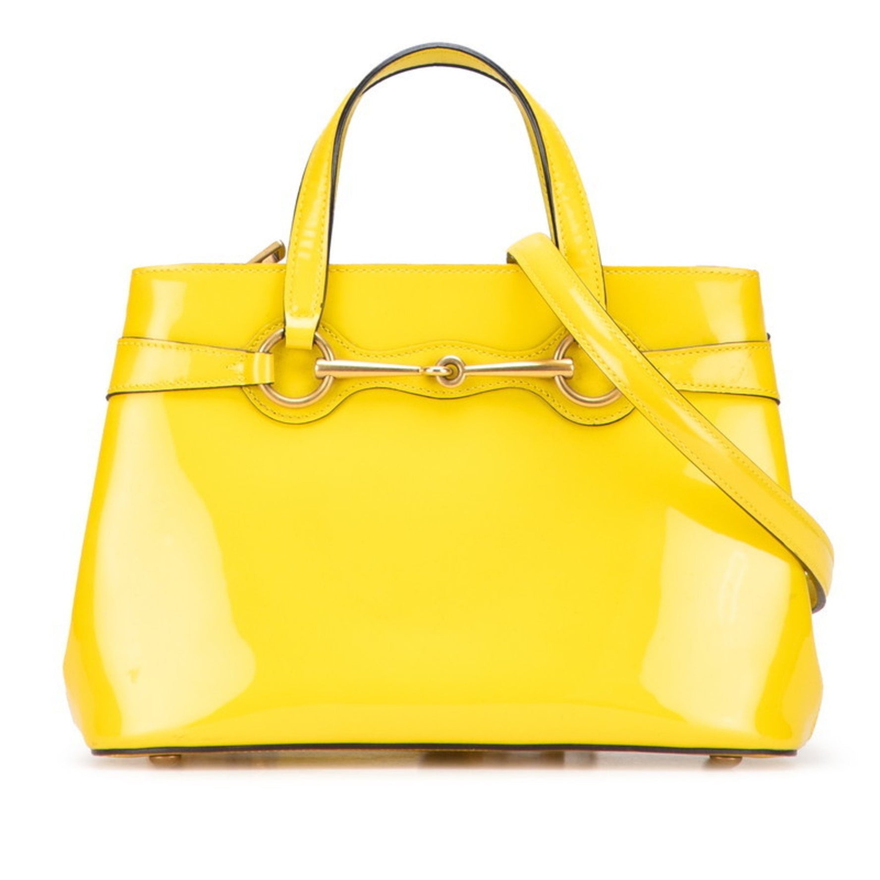 Gucci Horsebit Handbag/Shoulder Bag Patent Leather