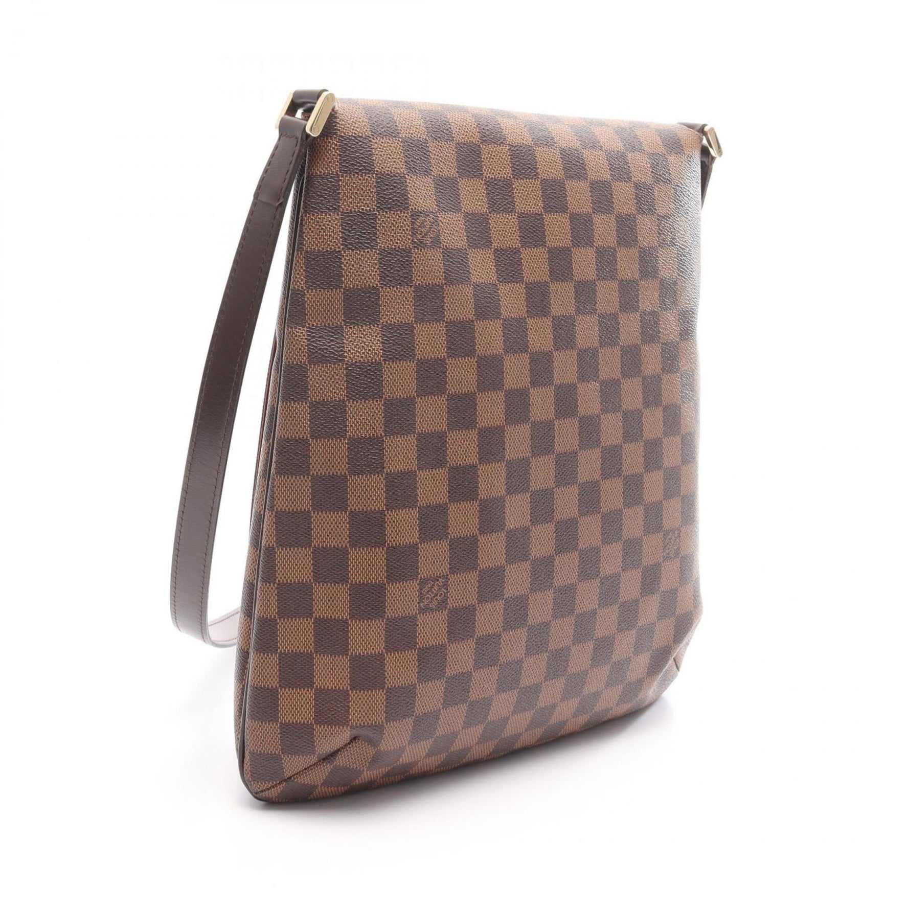 Louis Vuitton Musette Shoulder Bag, Coated Canvas and Leather with Damier Finish, Brown