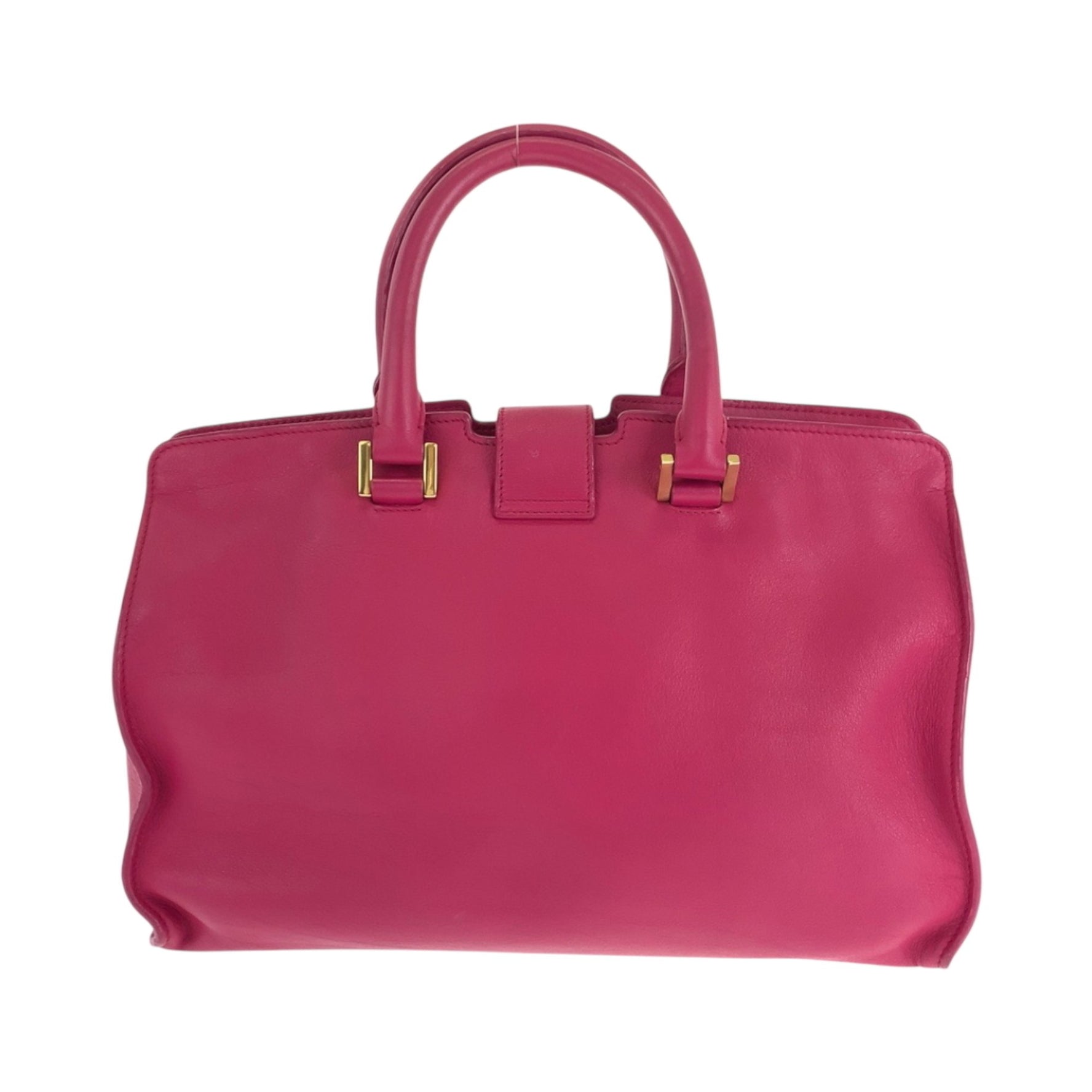 Yves Saint Laurent SAINT LAURENT PARIS Saint Laurent Paris Petit Cabas Y-line Fuchsia Pink Gold hardware Leather BJ50J 5514 Shoulder bag Handbag Women's