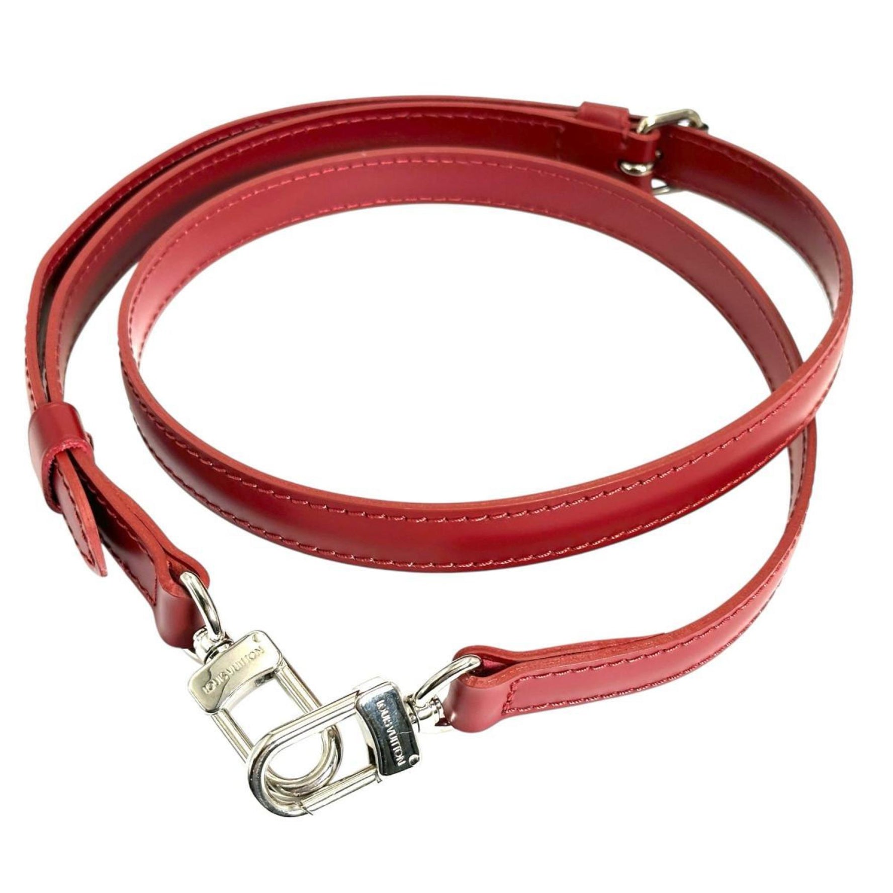 Louis Vuitton shoulder strap bag accessory, Epi leather, red
