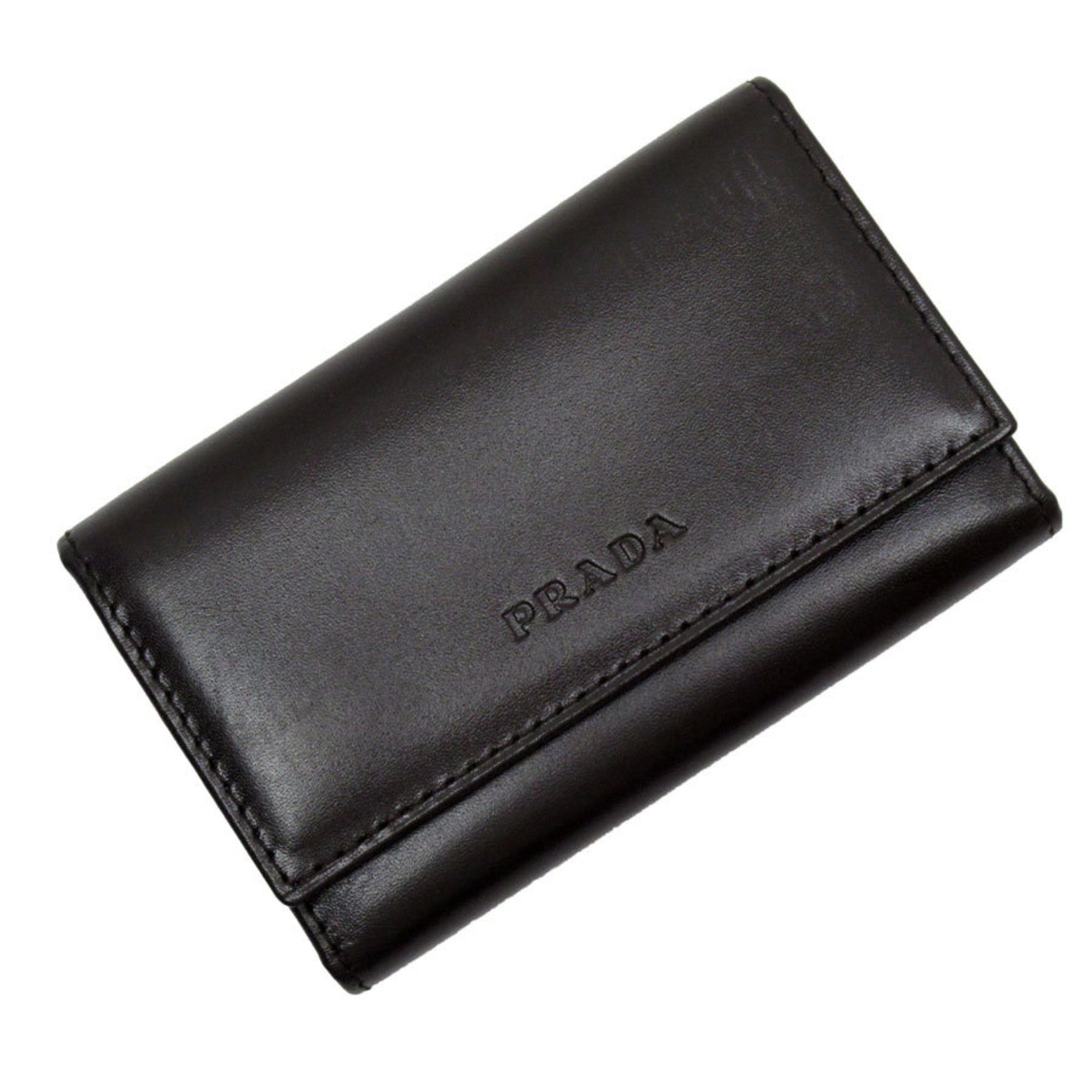 PRADA key case leather