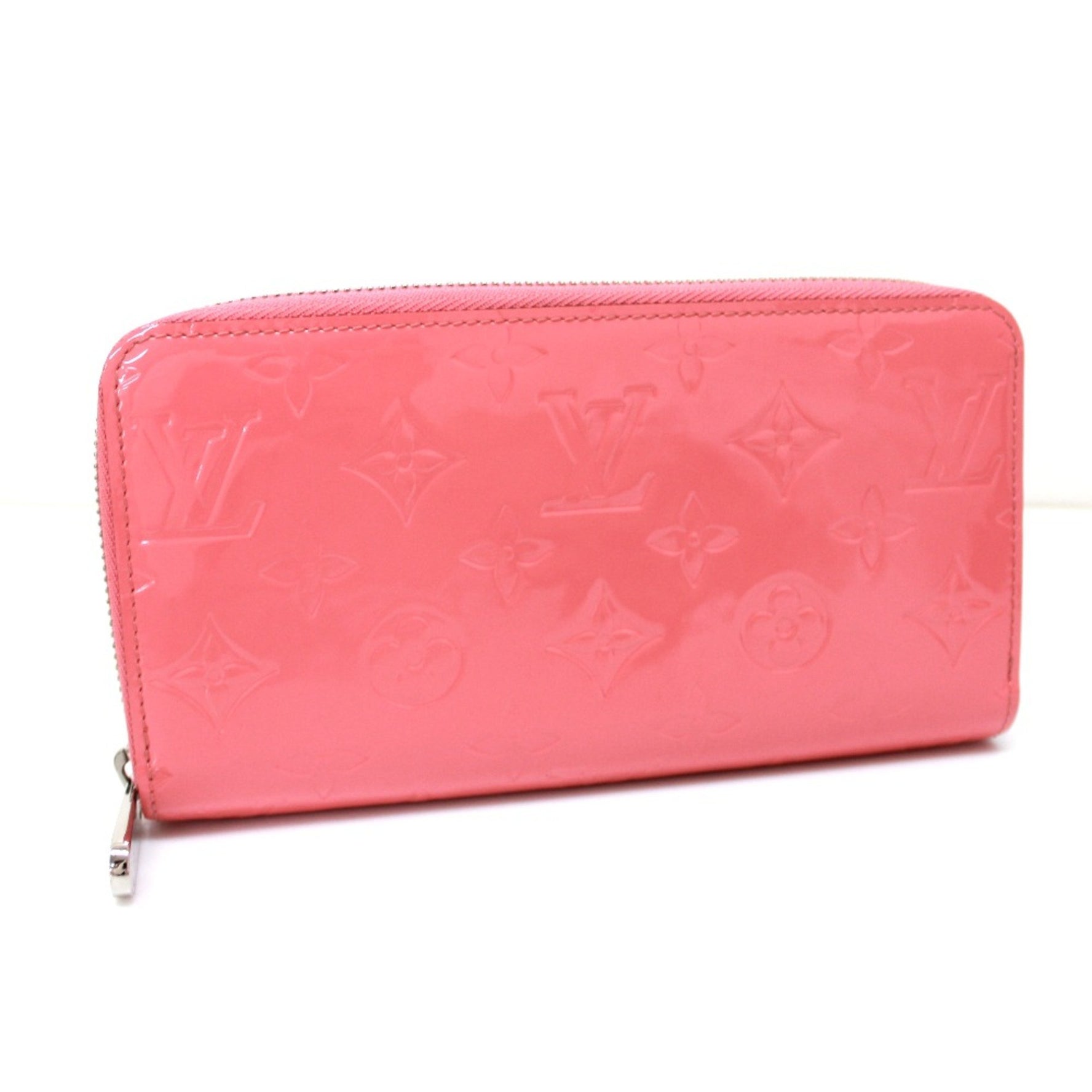 Louis Vuitton MonogramVernis Zip Around Long Wallet Poppy petals