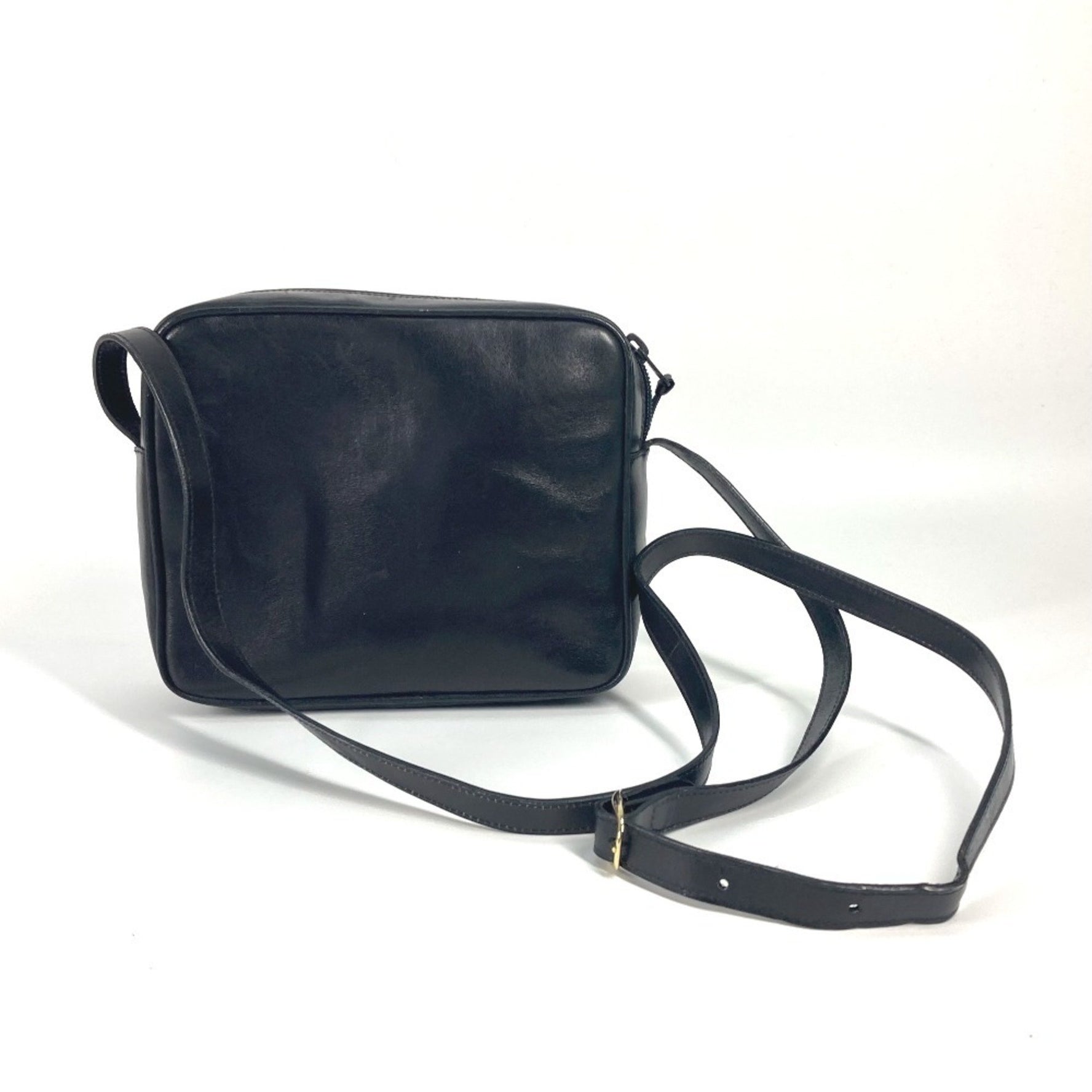 CELINE Vintage Carriage Hardware Bag Crossbody Pochette Shoulder Leather