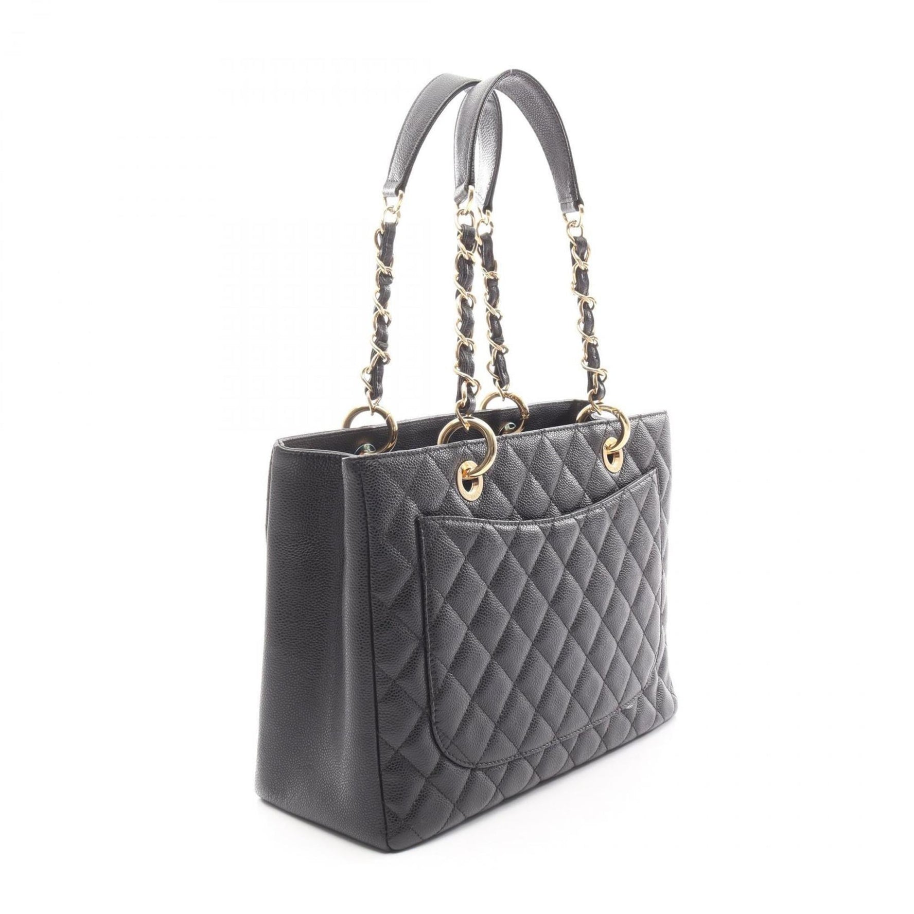 CHANEL Matelasse Grand Shopping GST Tote Bag in Grained Calfskin Caviar
