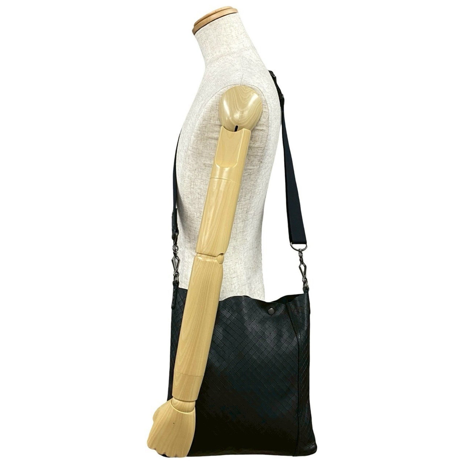 BOTTEGA VENETA Intrecciato Leather Shoulder Bag/Pochette/Sacoche in