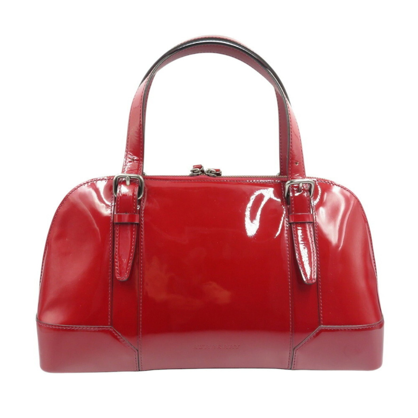 Burberry Nova Check Patent Leather Tote Bag