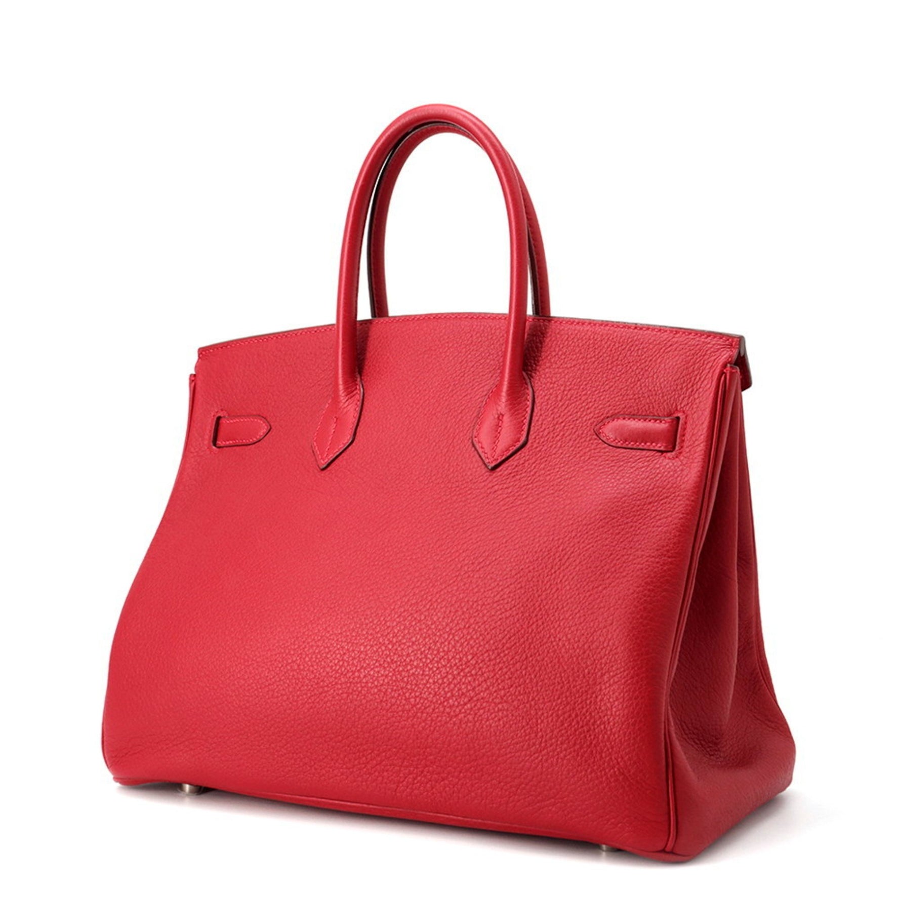 Hermes Birkin 35 Rouge Kazak Taurillon Clemence G stamp HERMES handbag