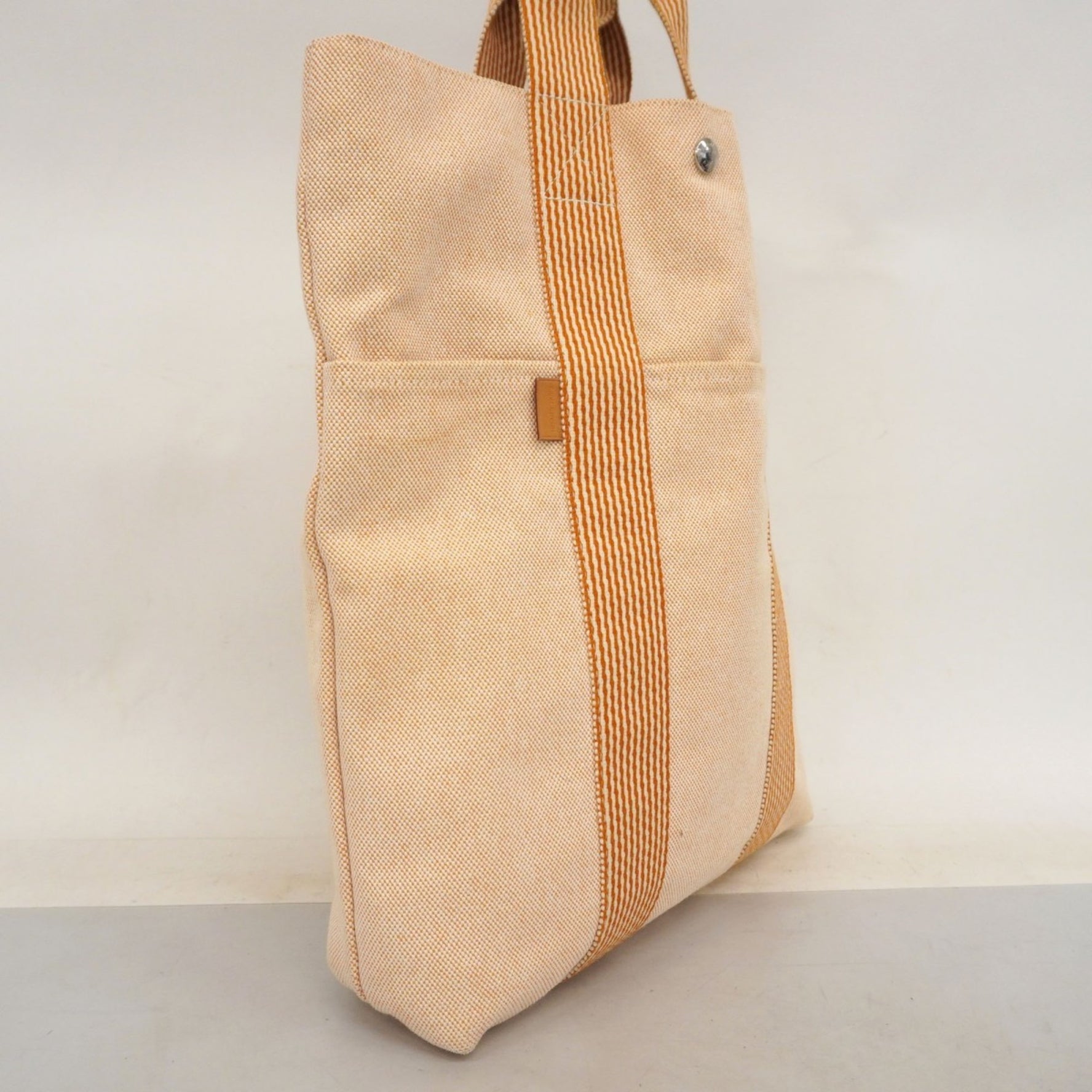 Hermes New Fool Tote Cabas Canvas Bag