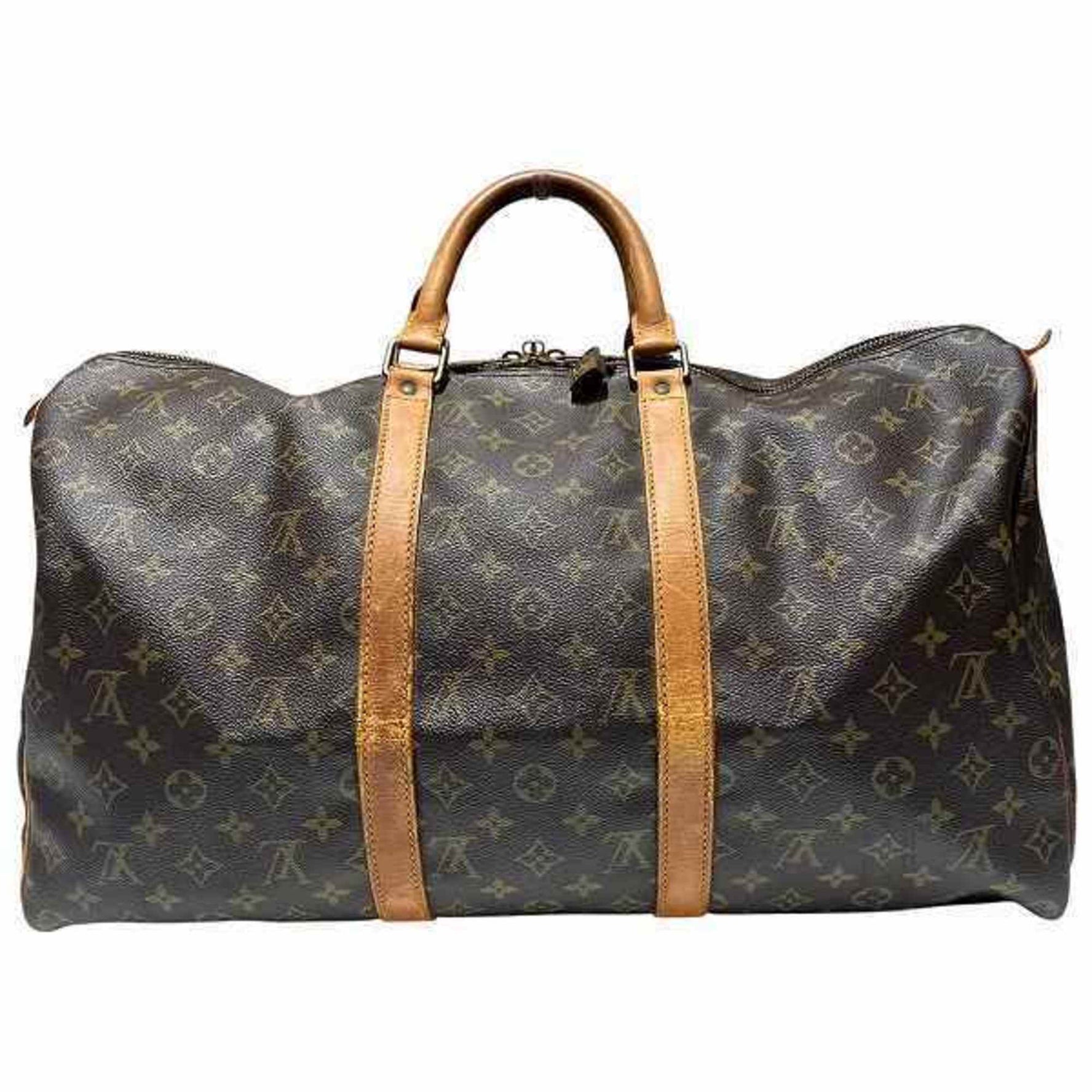 Louis Vuitton Monogram Keepall 50 Boston Bag for Men and Women