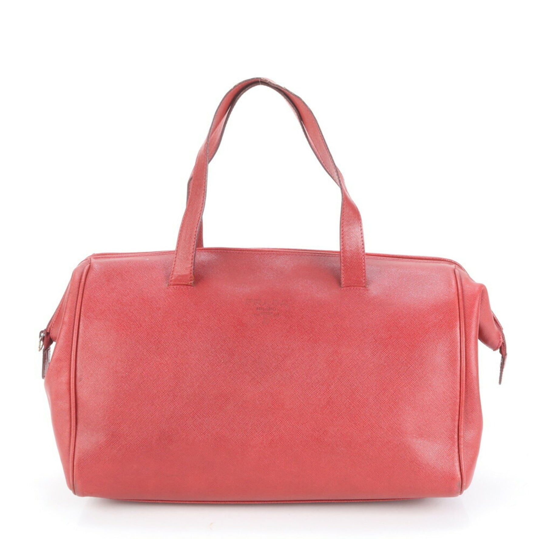 Prada Leather Mini Boston Shoulder Bag Handbag for Women